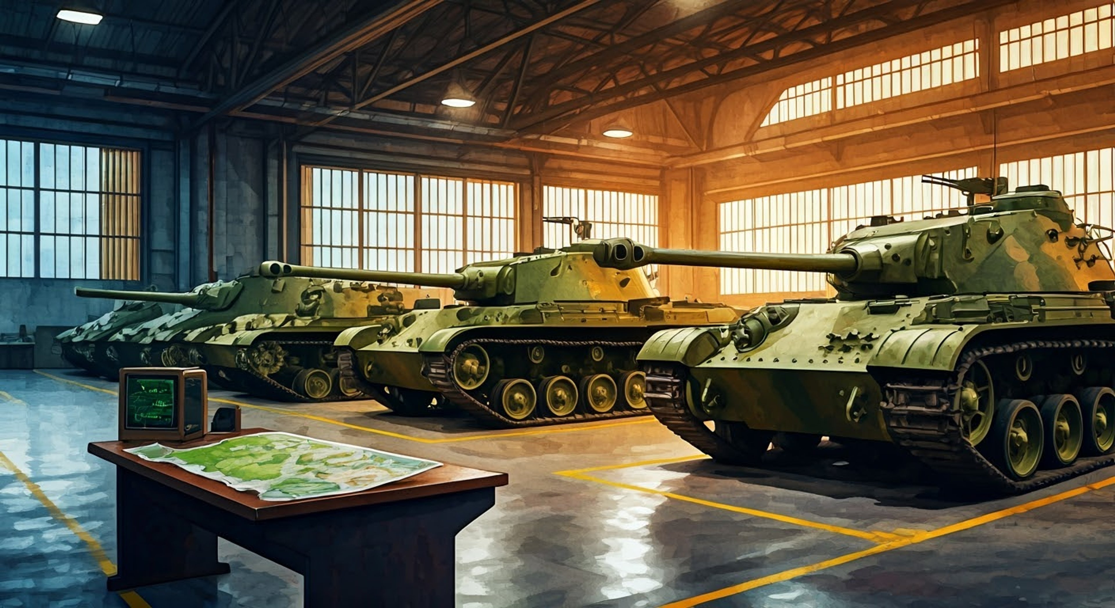 You accompany Commander Kinuyo Nishi as she works to develop new battle tactics for the Chi-Ha-Tan Academy tank team. Through careful strategic planning and analysis of past matches, you help her identify ways to temper the team's charging tendencies while maintaining their fighting spirit. She demonstrates both humility and determination as a leader seeking to grow.