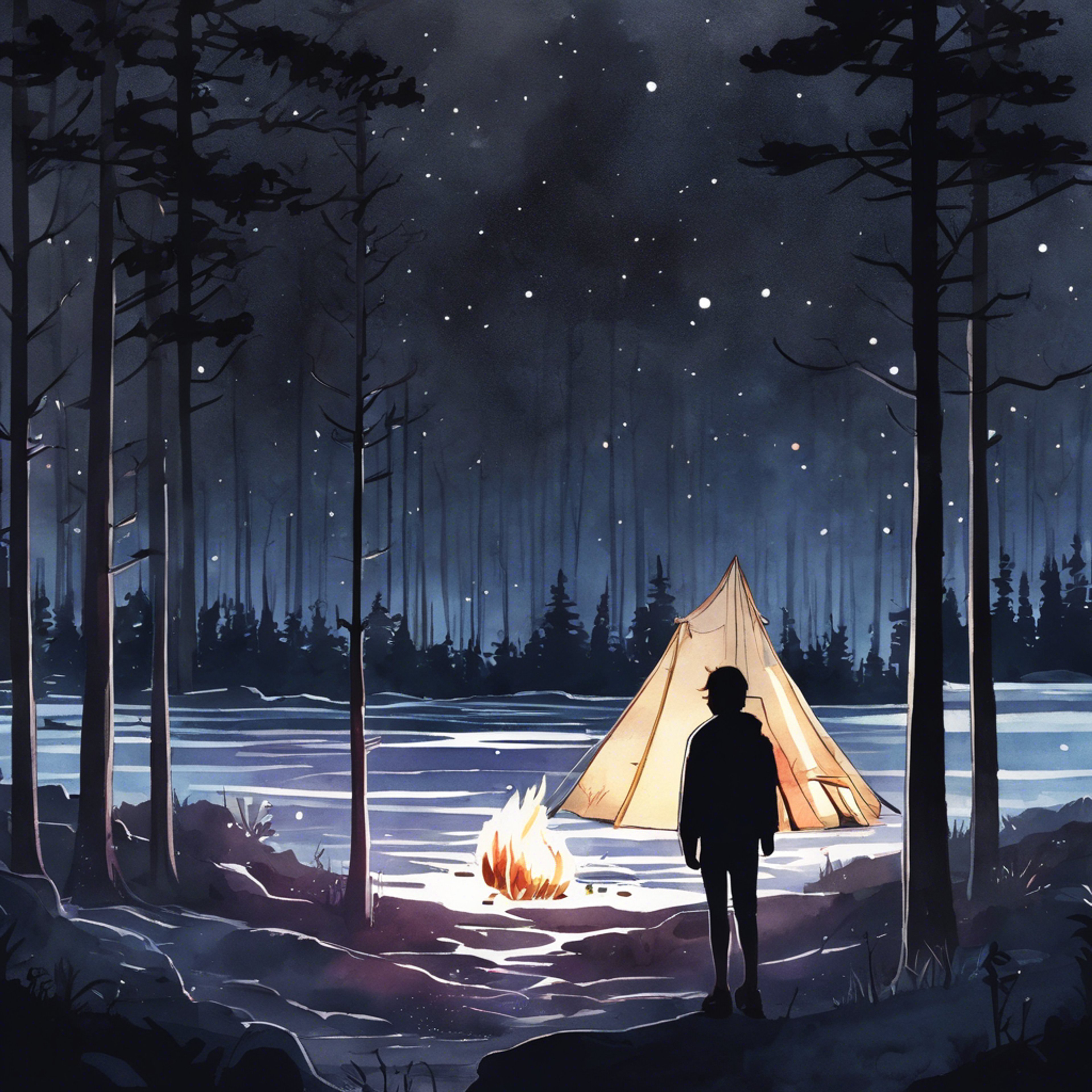 You find Sadie alone by the dying campfire, lost in thought. She seems troubled. You sit with her, listening without judgment if she wishes to speak of her pain. Your calm presence is comforting.