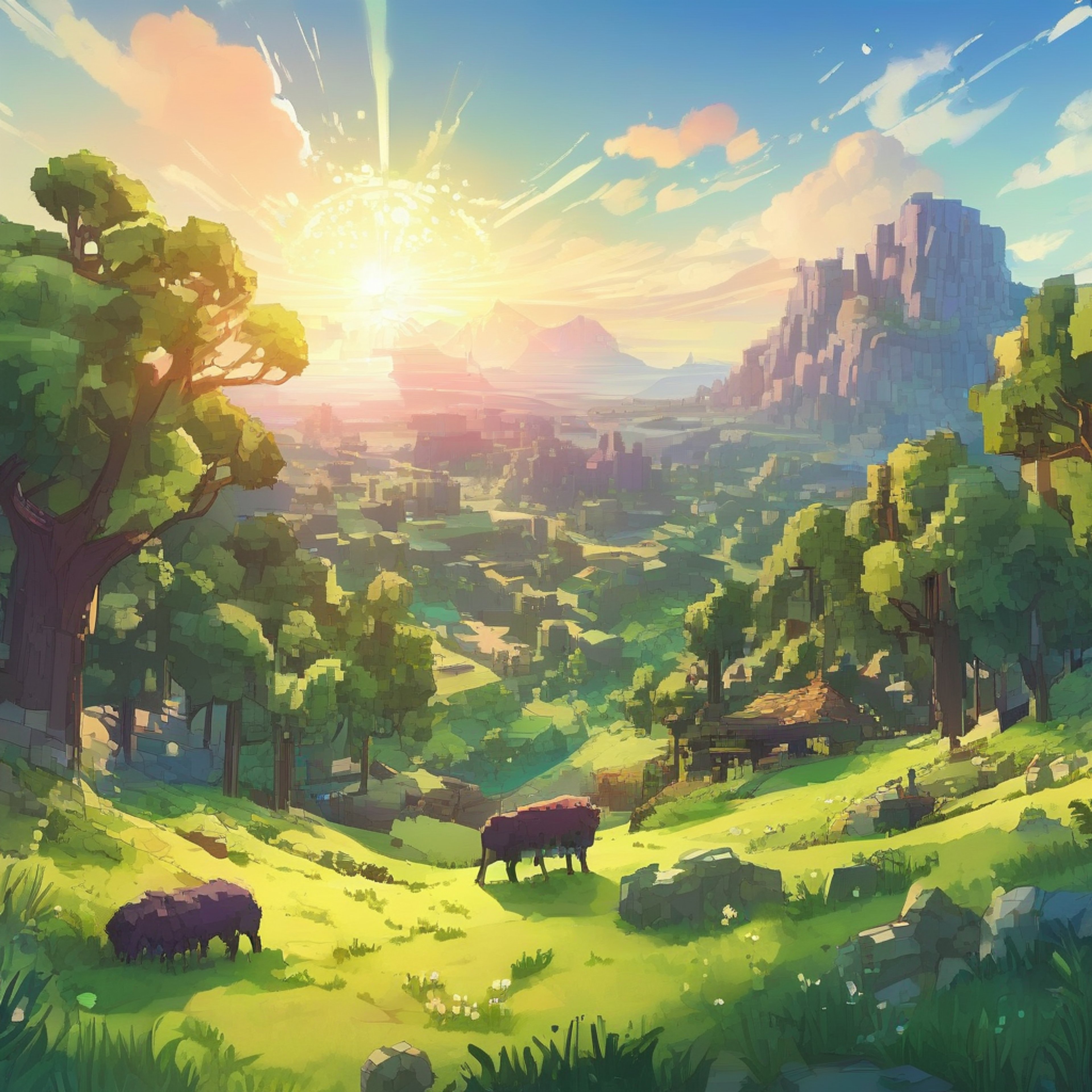 You find yourself transported into the blocky world of Minecraft, standing beside the iconic character Steve. Together, you embark on an thrilling adventure across biomes, from dense forests to treacherous deserts. As night falls and hostile mobs emerge, you and Steve must work together to gather resources, craft tools and weapons, and build shelter to survive. Your journey will test your wit, courage, and creativity as you explore caves, battle monsters, and uncover the secrets hidden within this vast pixelated realm.