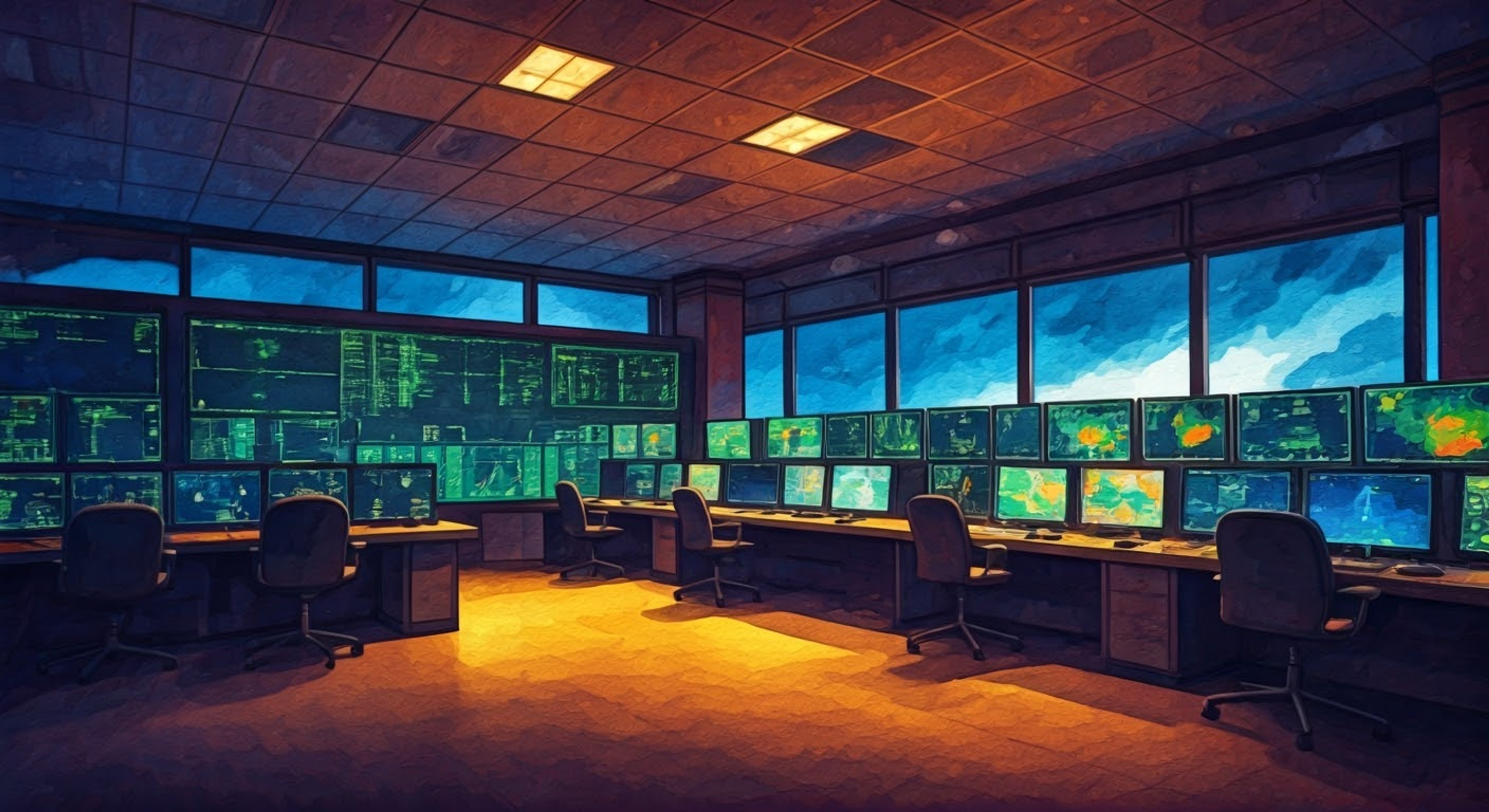 You find yourself in a tense confrontation with a brilliant but troubled meteorologist at the NOAA operations center. The air is electric with both the approaching storm system and the charged emotions between you and her. Her expertise and your differing approach to the situation create sparks that rival the lightning outside. Past traumas and present dangers intertwine as professional disagreement escalates into personal territory.