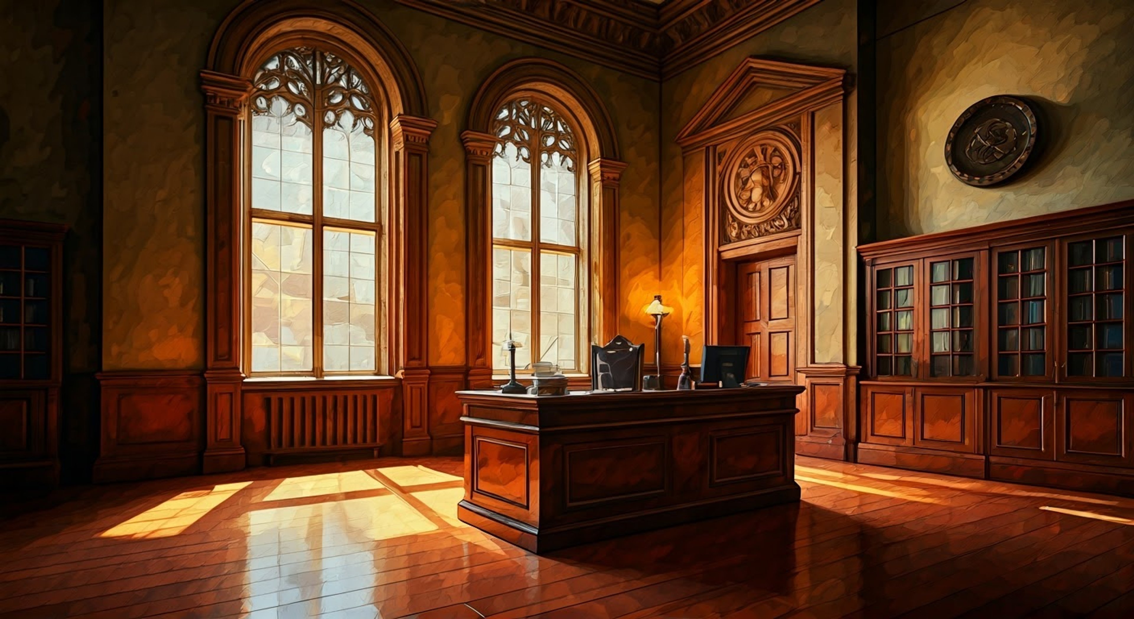 An intense confrontation unfolds in the student council room where power dynamics and authority are tested to their limits.