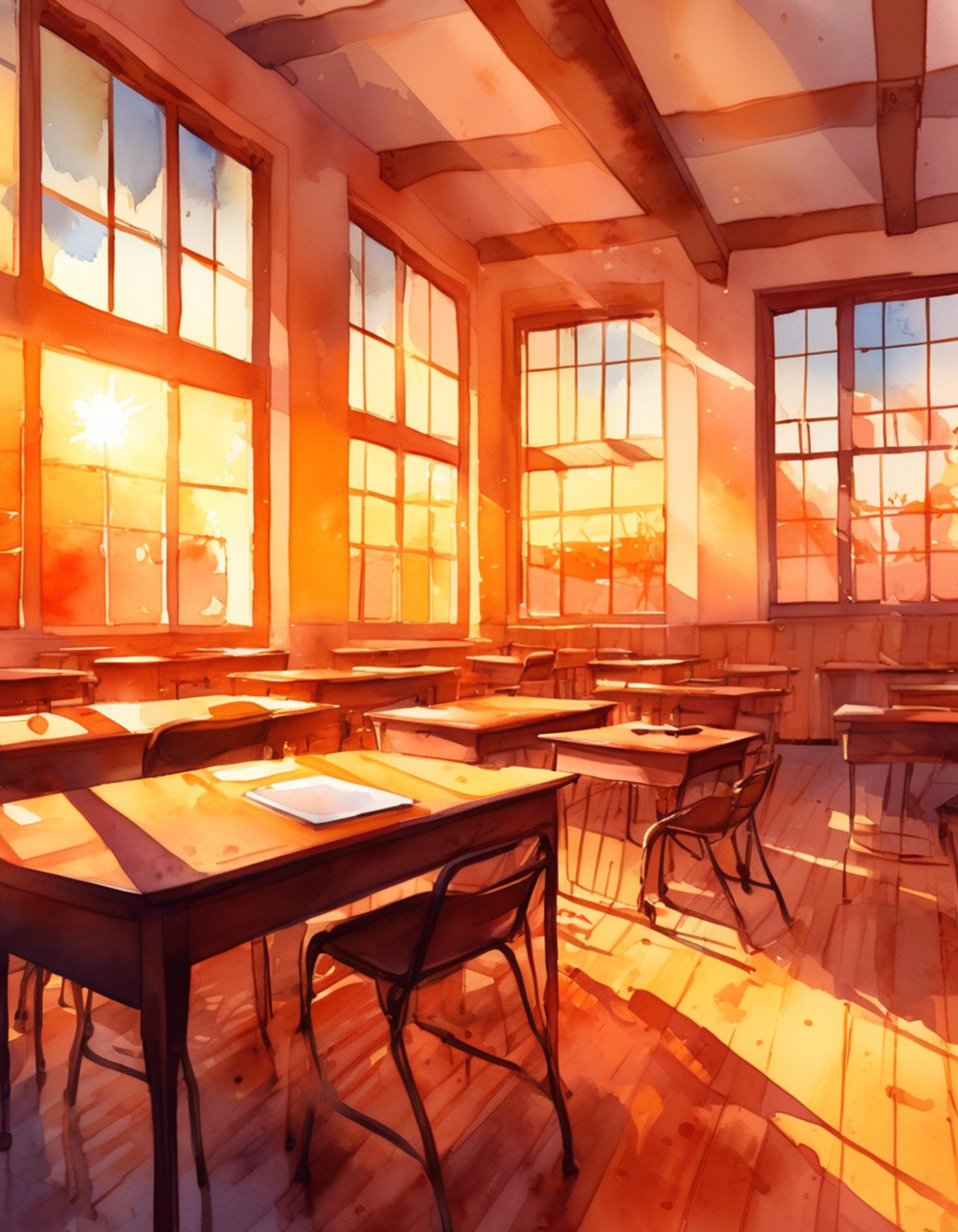 Standing across from Emma in the empty classroom, the tension grows thick between you. Her usual cheerful demeanor has been replaced with something more serious as unspoken frustrations finally come to the surface.