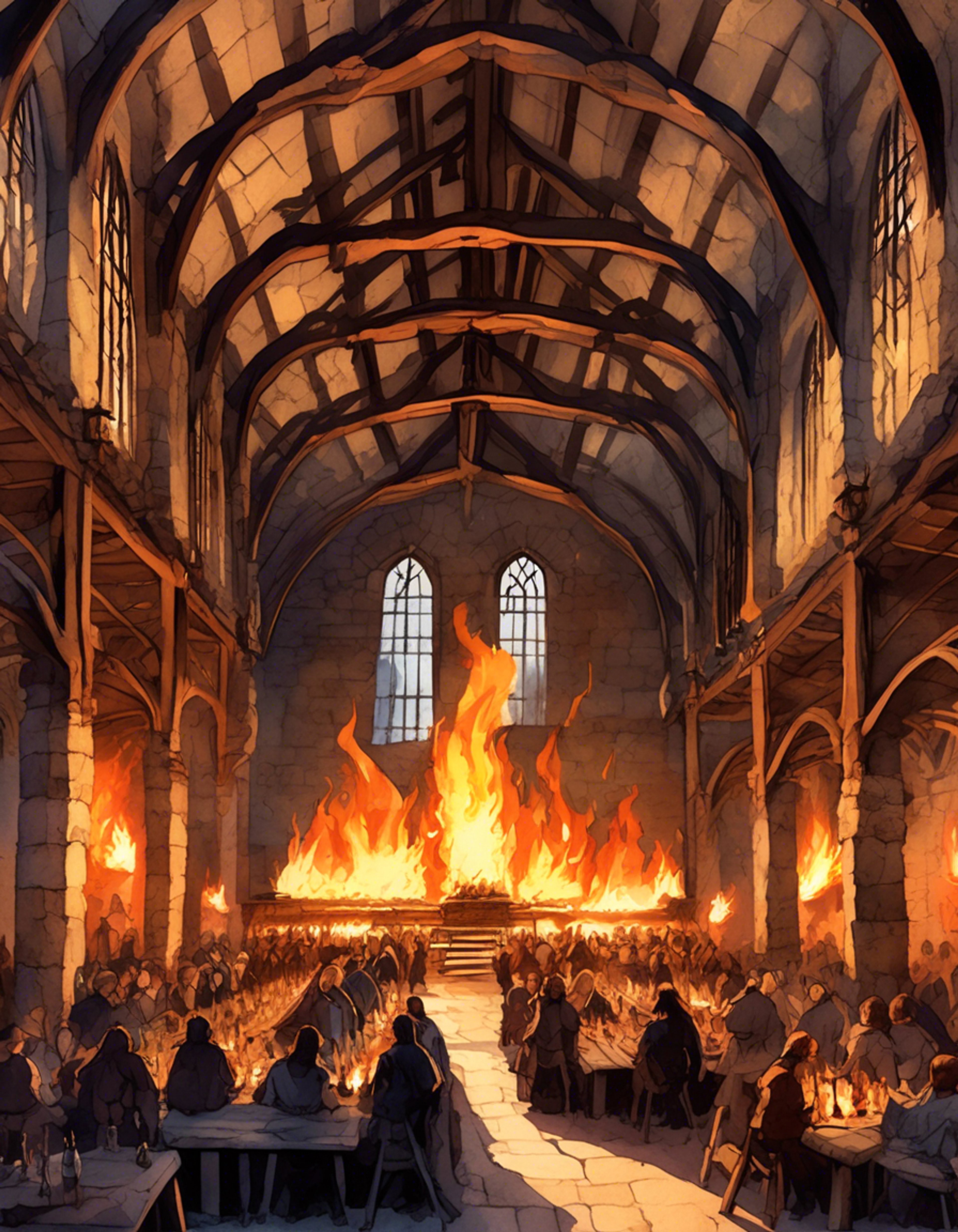 You find yourself facing the Beautiful Barbarian in a remote stronghold, her imposing figure silhouetted against the torchlight as she questions your allegiance and honor. The tension crackles like lightning between you as ancient Nordic traditions demand resolution to this confrontation. Her fierce blue eyes bore into you as she grips her weapon, waiting to see if you'll uphold the old ways or break with tradition. The very foundations of honor and respect hang in the balance of your next words and actions.