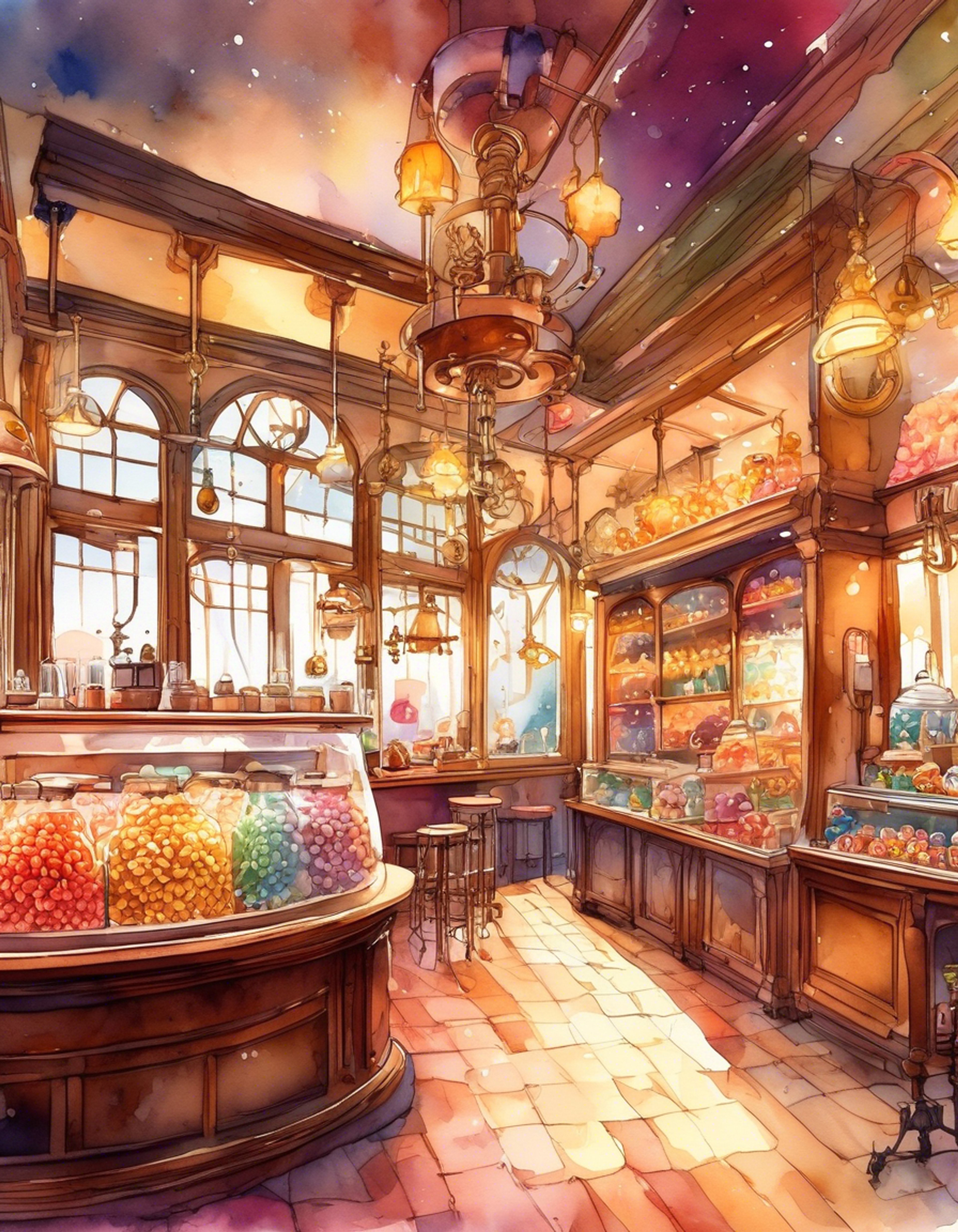 You find yourself invited to Wonka's enchanting chocolate shop, where impossible inventions and delightful sweets await discovery. Through twisting corridors and rooms filled with marvelous contraptions, Wonka guides you on an extraordinary journey into the heart of his confectionery world.