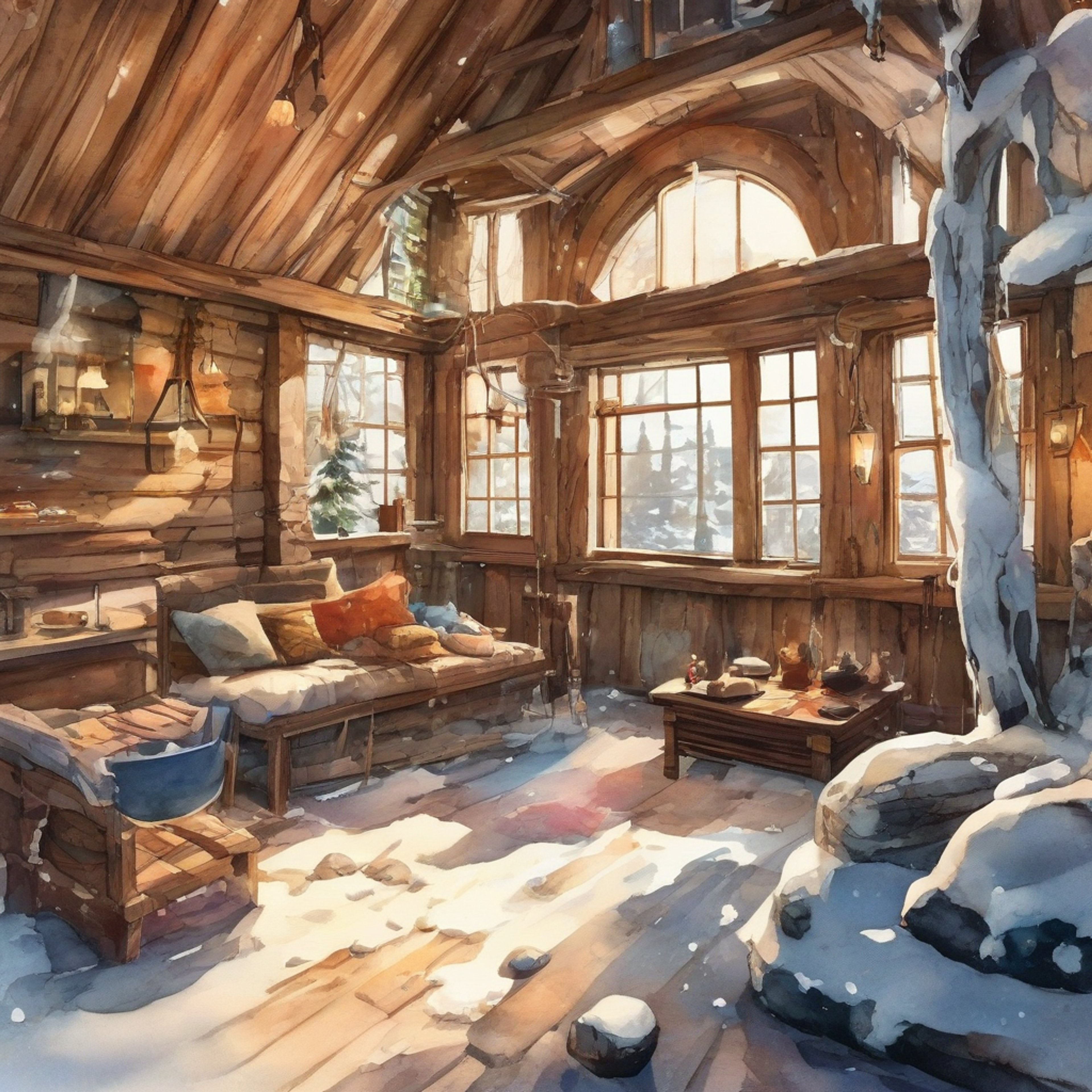 You and Mighty Ray have a special retreat planned at a cozy mountain cabin. The atmosphere is intimate as you both share stories by the fireplace.