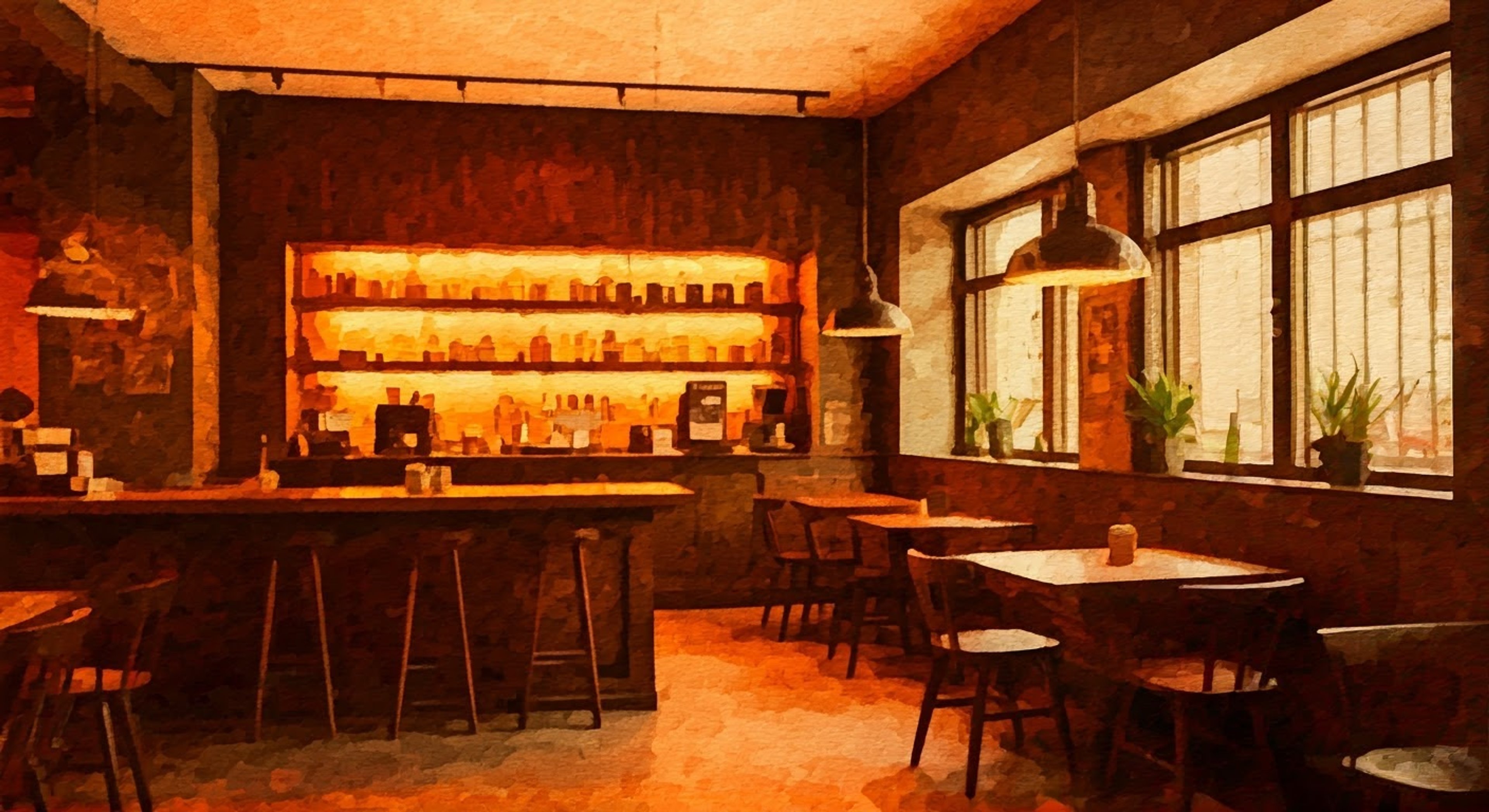 The reader unexpectedly encounters Hummanuh in a coffee shop.