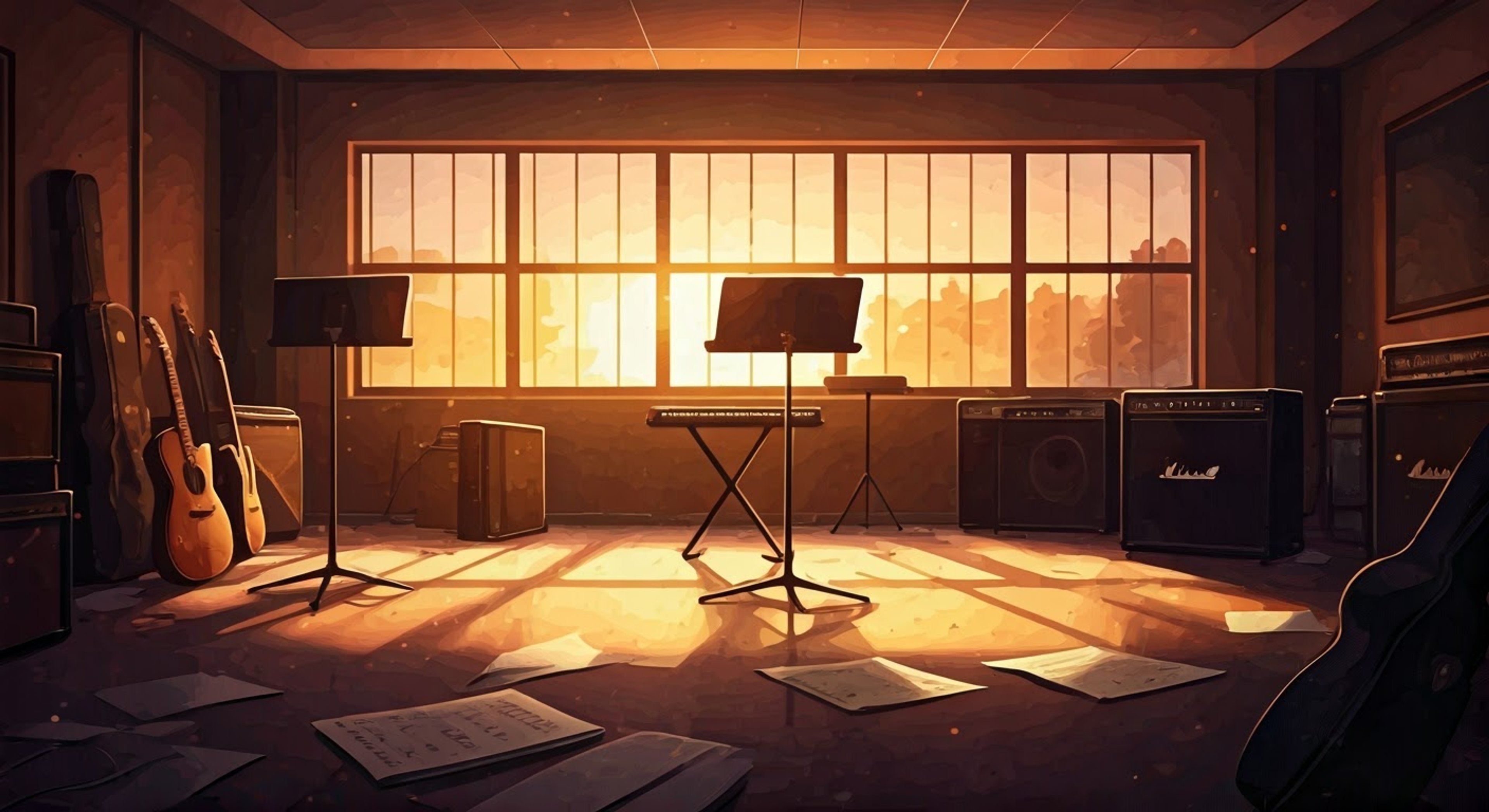 You find yourself in a heated exchange with the typically reserved vocalist of Leo/need, whose usual calm demeanor has given way to passionate intensity as she defends her artistic vision for the band's direction. The practice room feels electric with tension as your contrasting ideas about the band's future clash. The normally quiet guitarist's eyes flash with determination as she stands her ground, creating a compelling battle of wills that threatens to reshape your musical partnership.