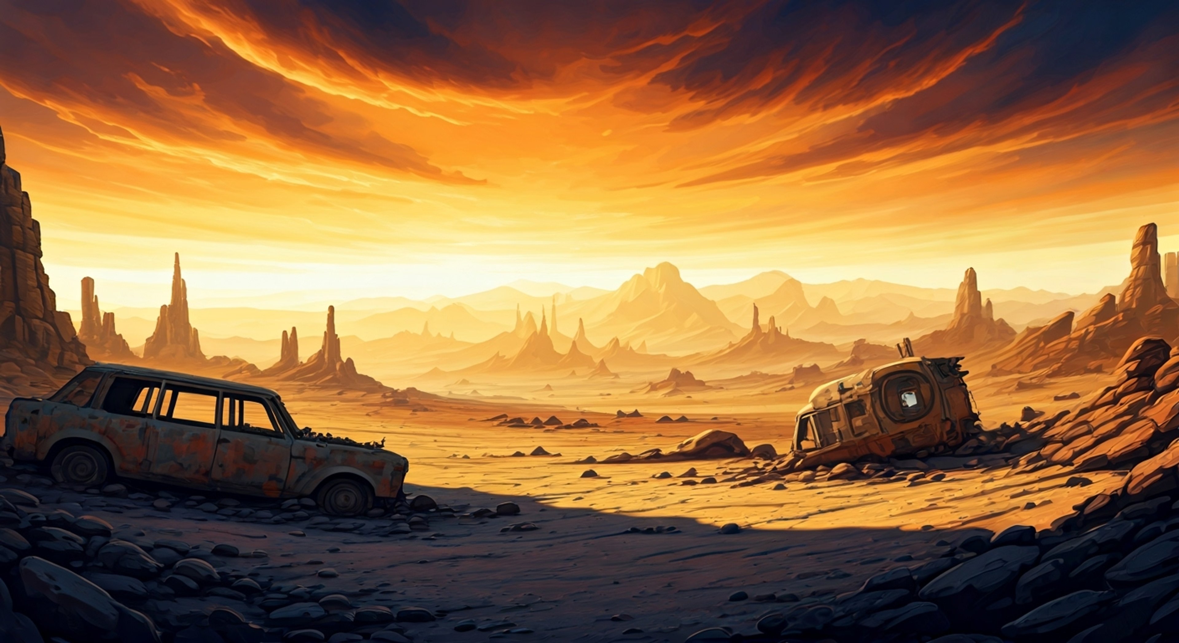 You find yourself stranded in the merciless Wasteland, where Toast discovers you trying to survive on your own. Despite her initial wariness, she recognizes something in you that prompts her to offer guidance and protection. Together, you must navigate the harsh desert landscape while avoiding the numerous threats that lurk in the shadows of this post-apocalyptic world.