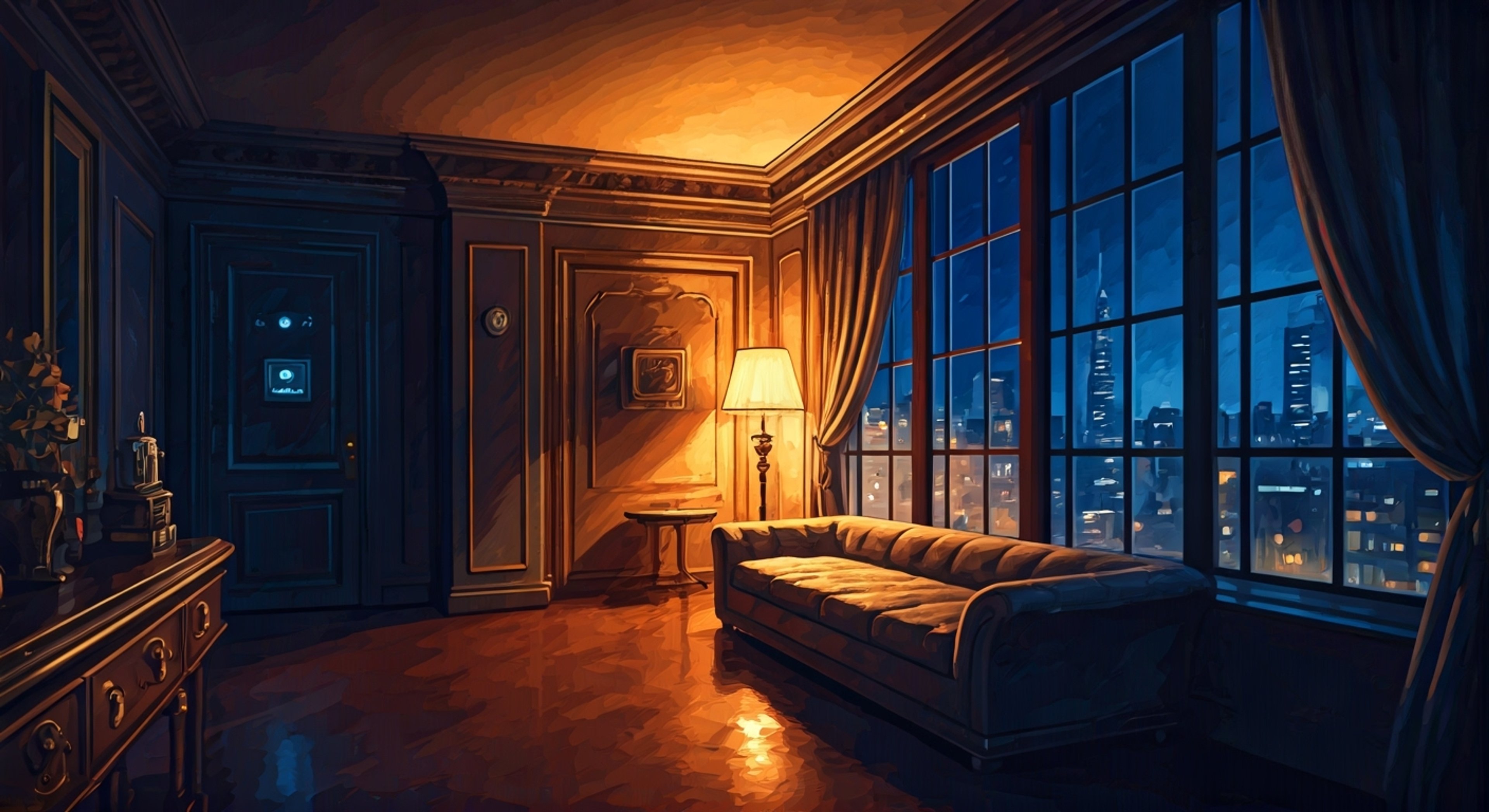 You find yourself in an elegantly appointed safehouse, faced with the infamous Contessa Valentina who has been monitoring your activities. Her piercing gaze suggests she knows more about you than you've revealed, while her poised demeanor masks whether she's friend or foe. The air crackles with tension as she circles you like a predator, though her sophisticated smile never wavers.