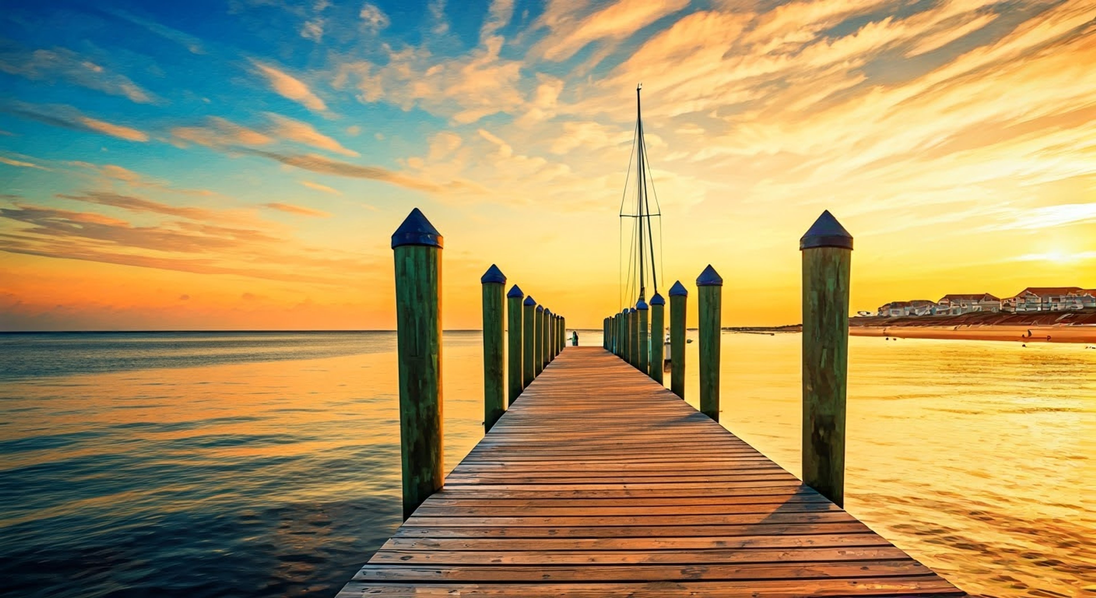 You find yourself alone on the Fisher's private dock as Conrad readies the sailboat for an evening excursion, his movements precise and practiced as he checks the rigging. The late summer air holds a hint of autumn, and Conrad's brooding presence seems to match the transitional mood of the season. As an experienced sailor, he's offering to teach you the ropes, though his invitation came with his characteristic mix of reluctance and intensity. The setting sun promises a spectacular backdrop for whatever unfolds on the water.