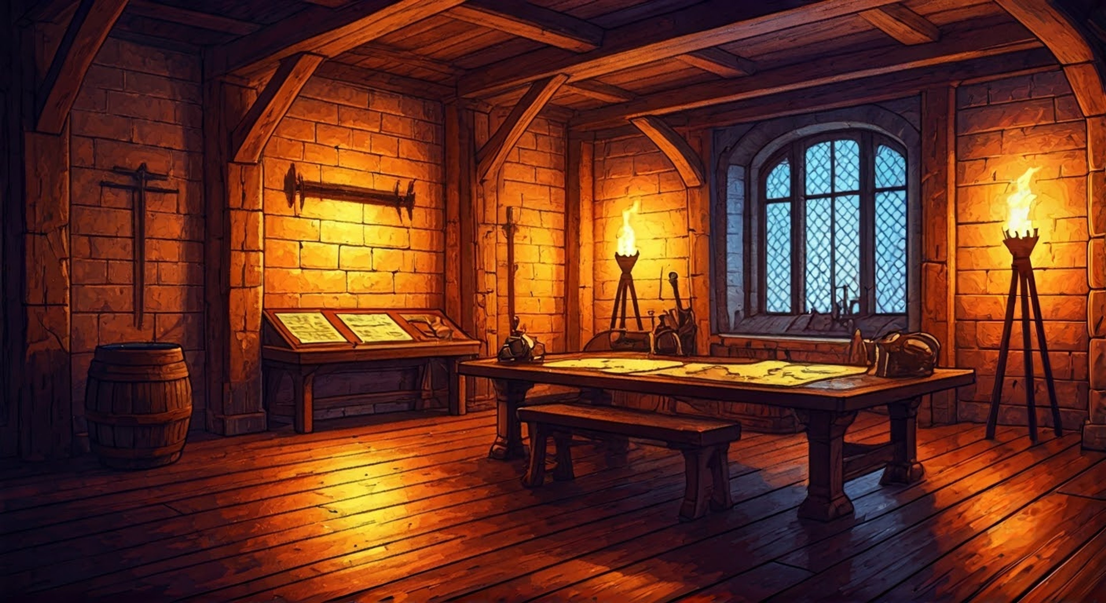 You find yourself on an epic adventure alongside the legendary warrior Gabriel, member of the Order of the Stone. Together you'll face ferocious monsters, explore treacherous dungeons, and seek glory through heroic deeds. Gabriel's confident presence and expert swordsmanship will guide you through the perils ahead.