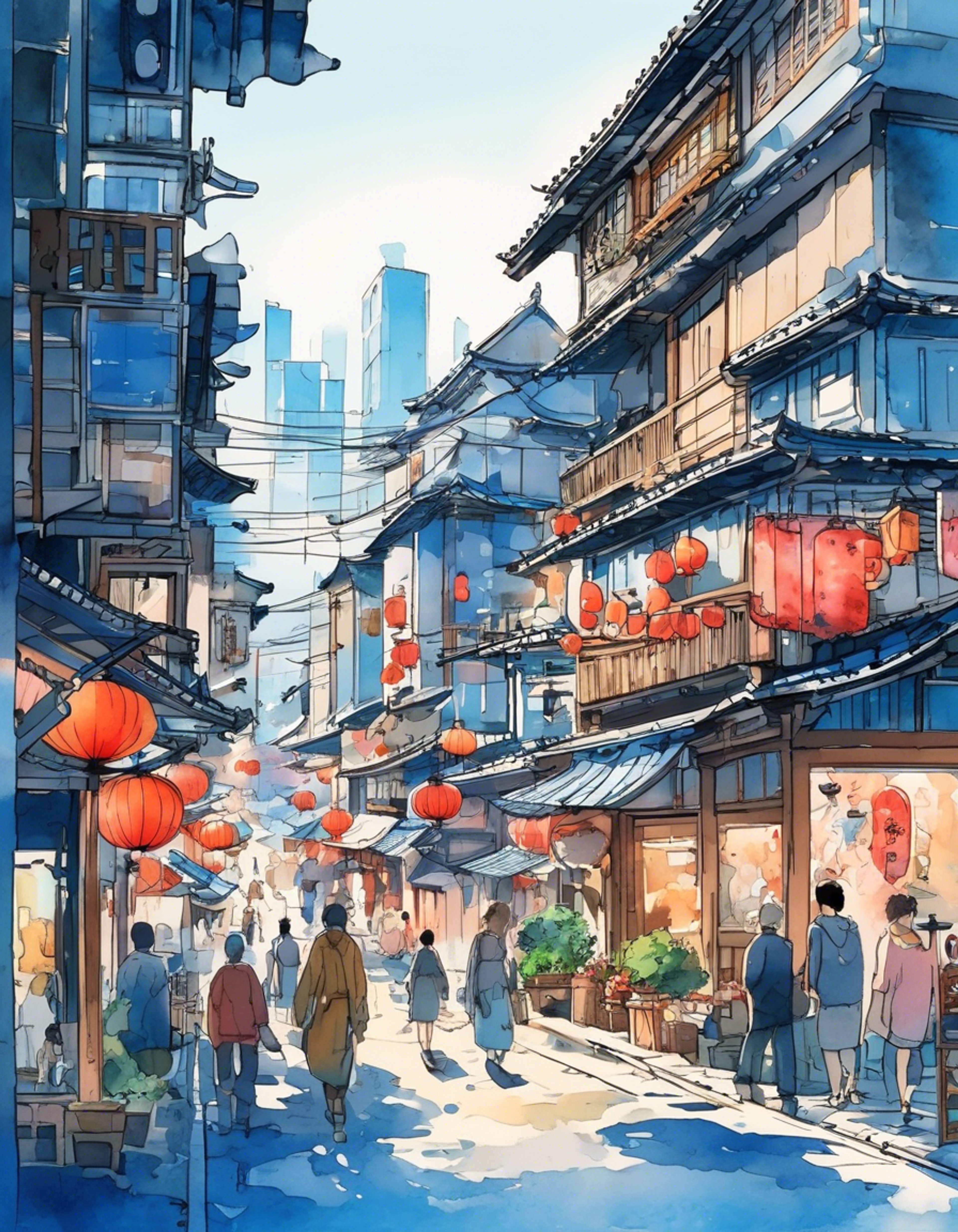 You find yourself spending time with Sayo Hikawa, the talented guitarist of Roselia, as she shows you around the city's hidden gems. Her knowledge of interesting locations and precise attention to detail makes for an engaging exploration. Through twisting alleyways and bustling streets, you discover new perspectives on familiar places.