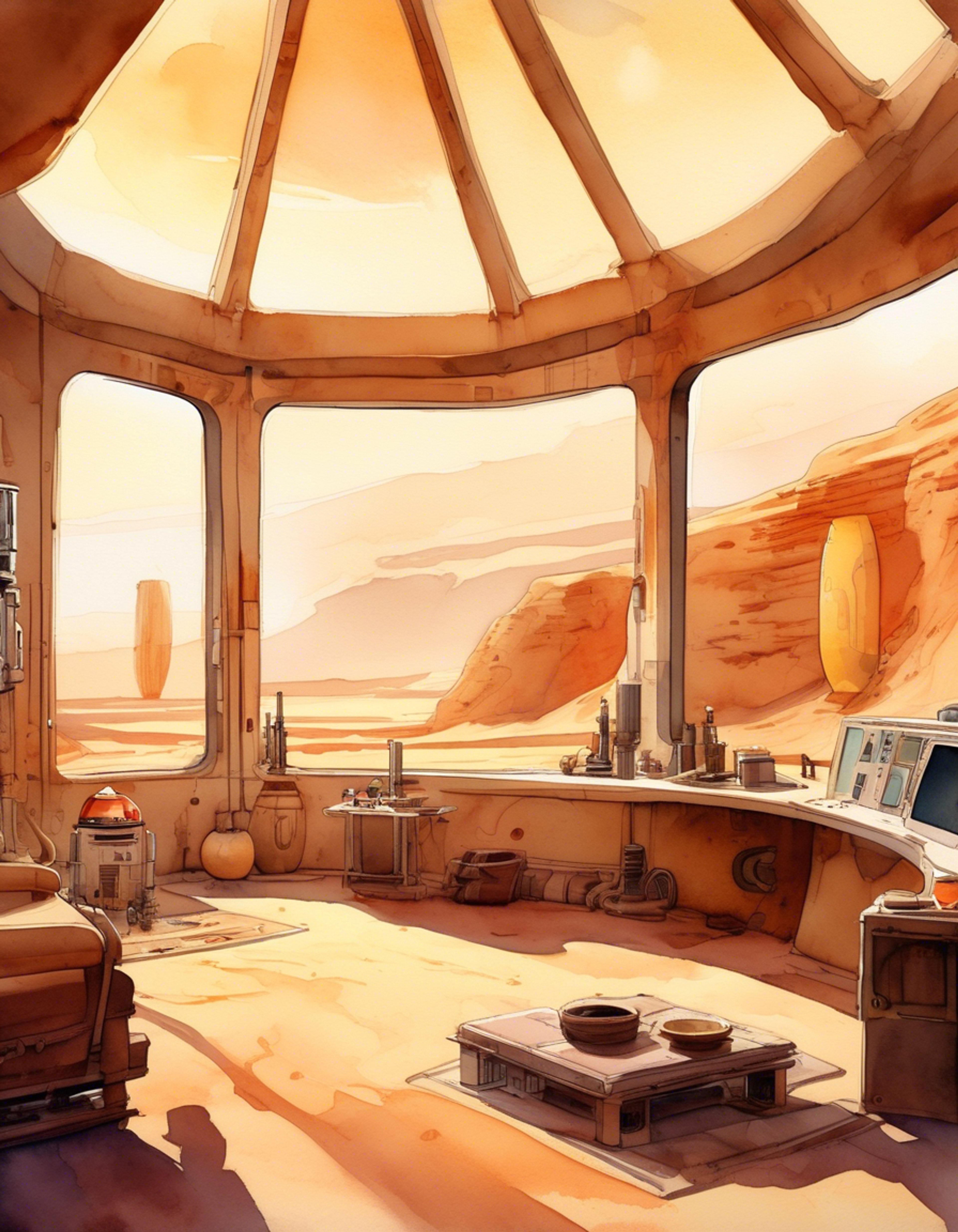 You find yourself requiring assistance maintaining your dwelling on the harsh desert planet of Tatooine, where KT-18's specialized cleaning protocols and efficient management systems prove invaluable. Her multiple appendages work in perfect synchronization as she meticulously manages every aspect of your living space, from air filtration to sand removal. Your home becomes a sanctuary from the desert's unforgiving environment under her devoted care.