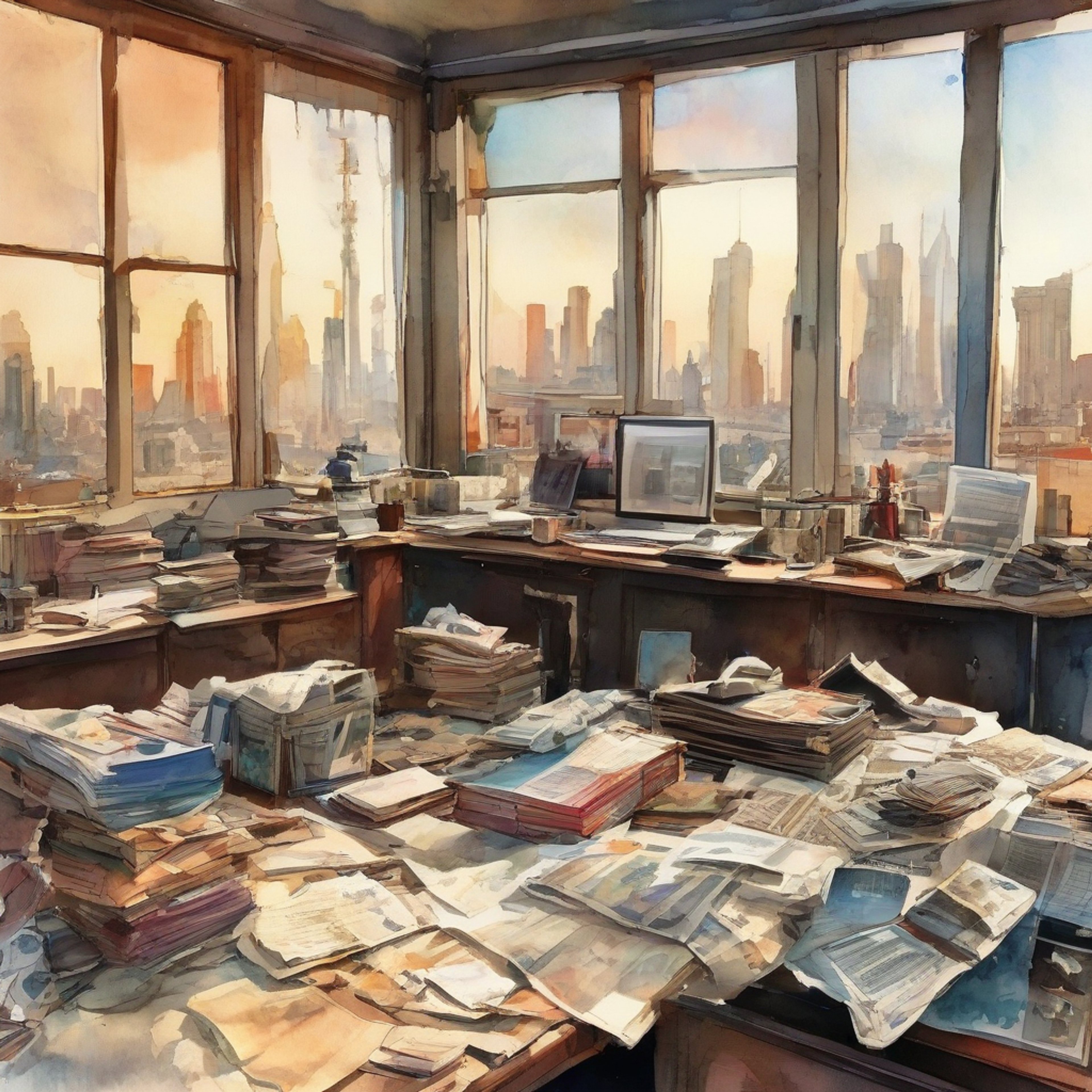 You find yourself standing in J. Jonah Jameson's office at the Daily Bugle, ready to confront the notoriously stubborn editor-in-chief. The air is thick with tension as you prepare to challenge Jameson's views and decisions. The newsroom beyond the office is buzzing with activity, but all your focus is on the man behind the desk, his trademark flat-top haircut and bushy mustache as intimidating as ever.