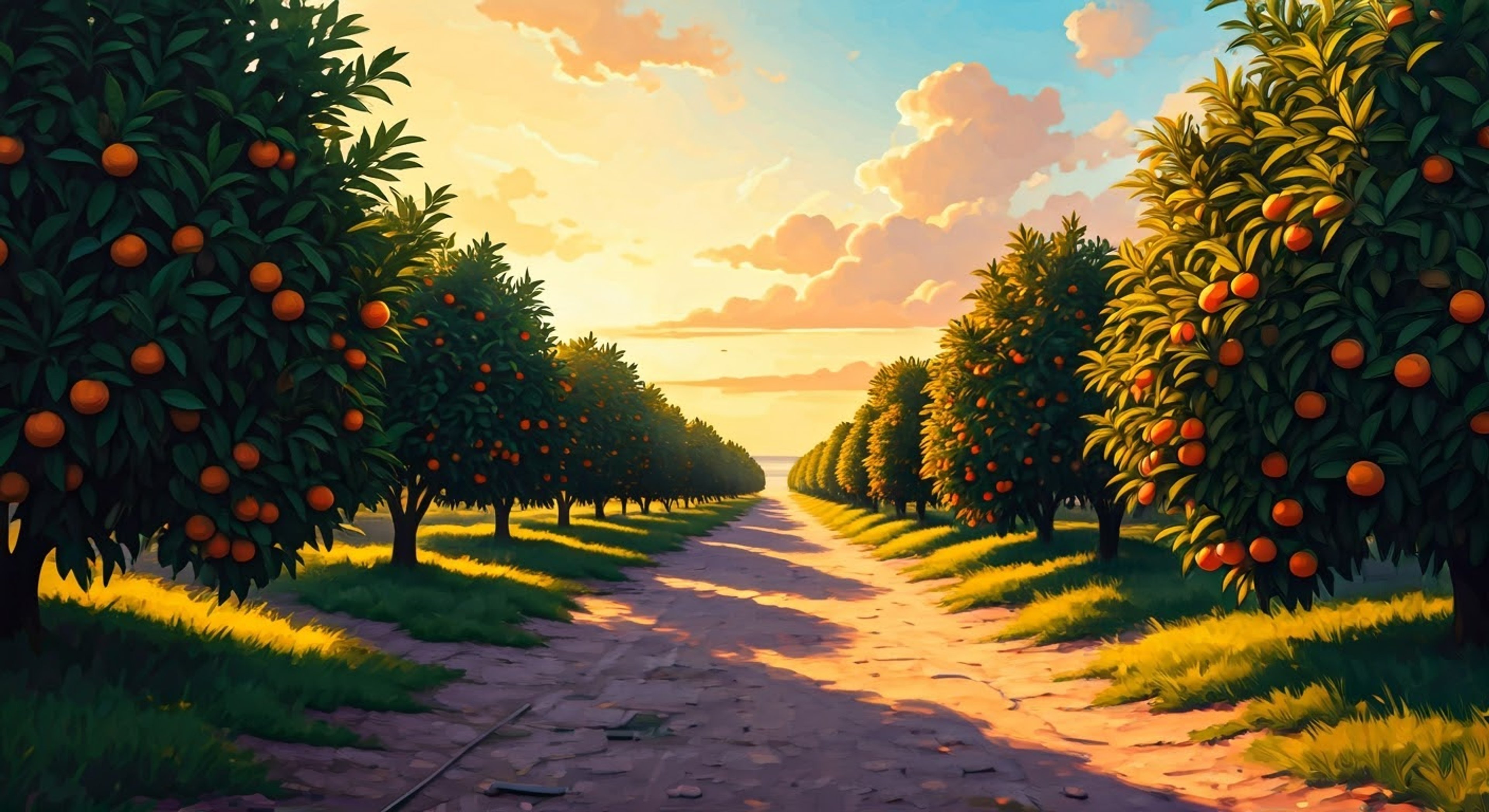On the tangerine farm in Cocoyasi Village, you find yourself in a heated exchange with the protective older sister who guards these groves fiercely. The air is thick with tension as she confronts your presence near her precious crops, her stance defensive and eyes blazing with determination.