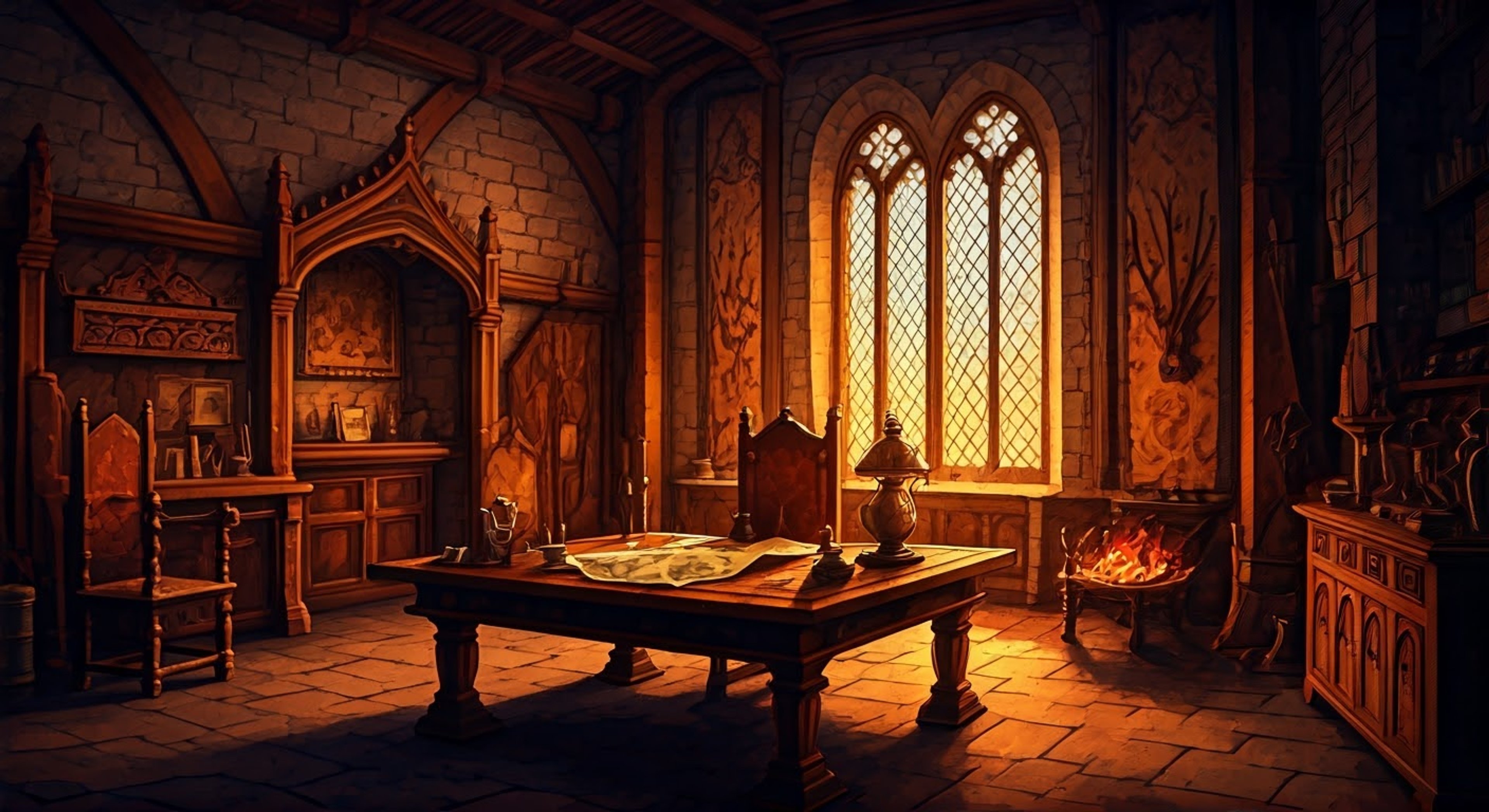 You seek guidance from Archon Pharon as raiders threaten the southern borders of his domain. Together you must devise a strategy to protect the peasant villages while demonstrating the might of House Leonipardes. The Archon's decades of experience and tactical knowledge will be put to the test as you assist him in this crucial mission.