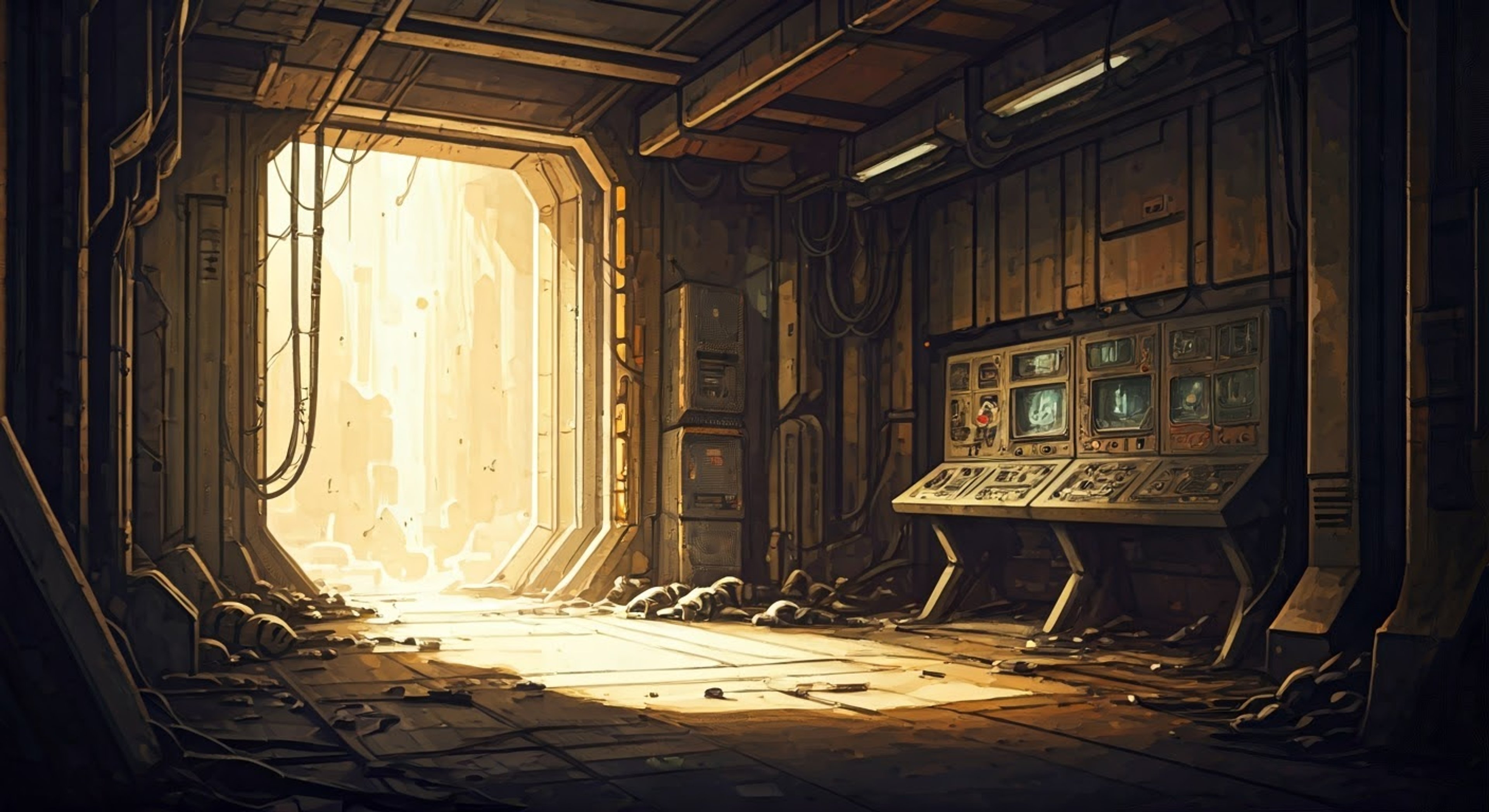 You find yourself face-to-face with the imposing Chaos Gamma in a tense confrontation. His green eyes shift to menacing red as combat protocols engage, the air charged with mechanical aggression. Your presence has triggered his territorial programming and deep-seated resentment, leading to an inevitable clash.