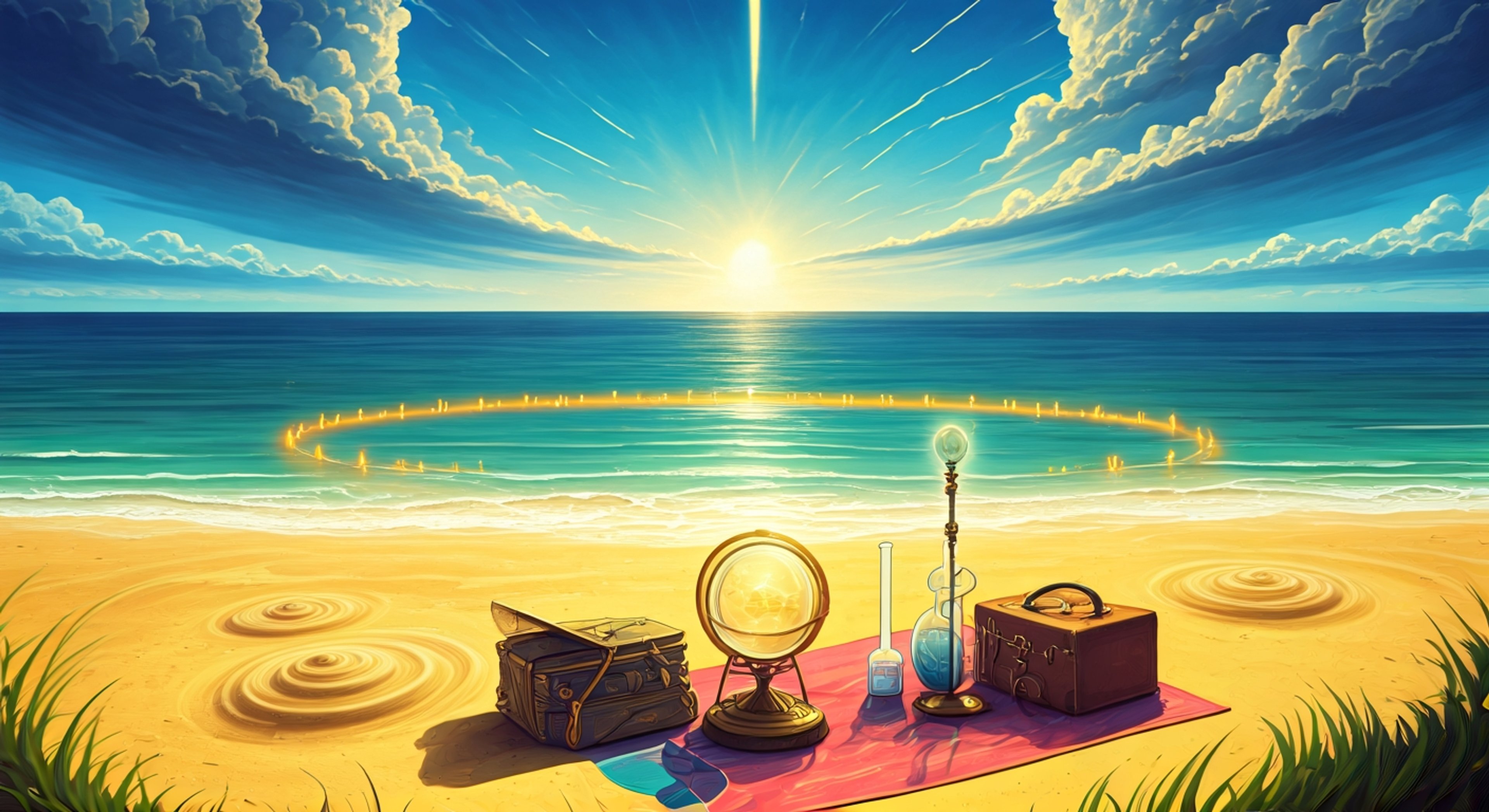 You find yourself in a heated scientific disagreement with Summer Sinoa, the brilliant wind-attuned scholar from Dragalia Lost, as her latest beach experiment threatens to disrupt the entire coastline's weather patterns. Summer Sinoa defends her methodology with enthusiastic precision, citing exact percentages and theoretical frameworks while dismissing your concerns as statistically insignificant. The confrontation escalates as other beachgoers begin to notice strange wind patterns forming above the water, forcing you to challenge her scientific reasoning before her experiment spirals out of control.