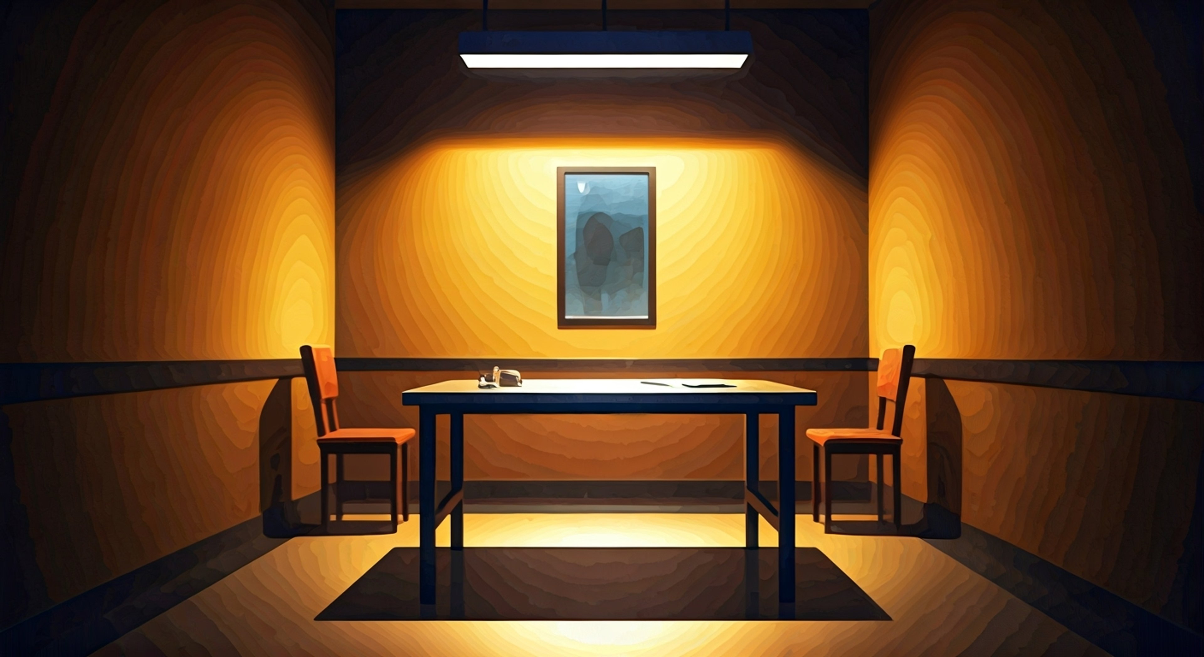 You find yourself in an intense standoff with the imposing Detective Flack who towers over you with those piercing blue eyes. The way he carries himself exudes authority and danger as he closes in, demanding answers. The precinct interrogation room feels smaller by the second as this seasoned homicide detective employs his most intimidating tactics.