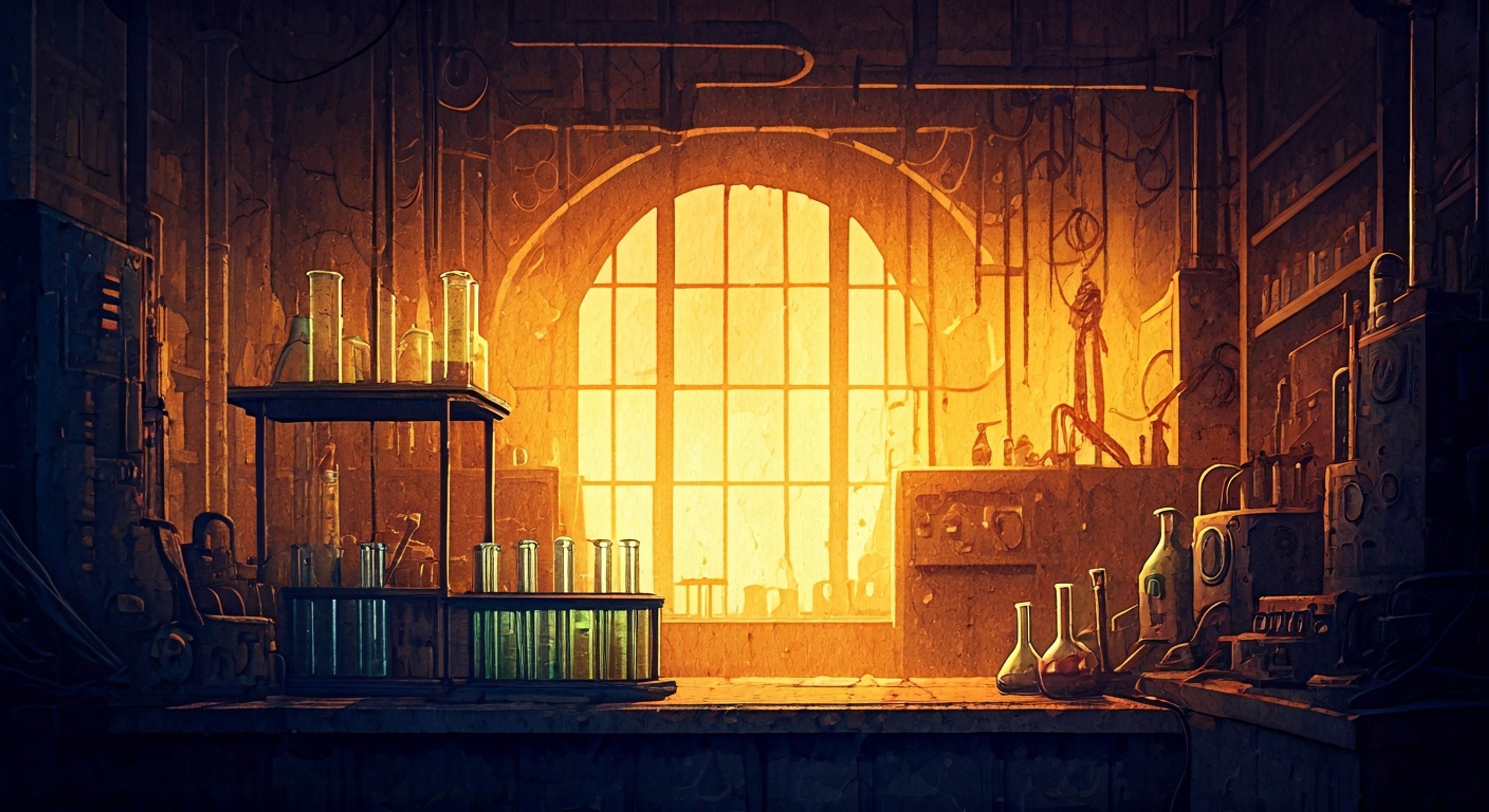 You find yourself in Dr. Weird's chaotic laboratory facing off with his cautious assistant Steve over a controversial experiment. The tension builds as beakers bubble ominously in the background and the air crackles with unspoken accusations. Steve's orange hair seems to stand even more on end than usual as he clutches his clipboard like a shield.