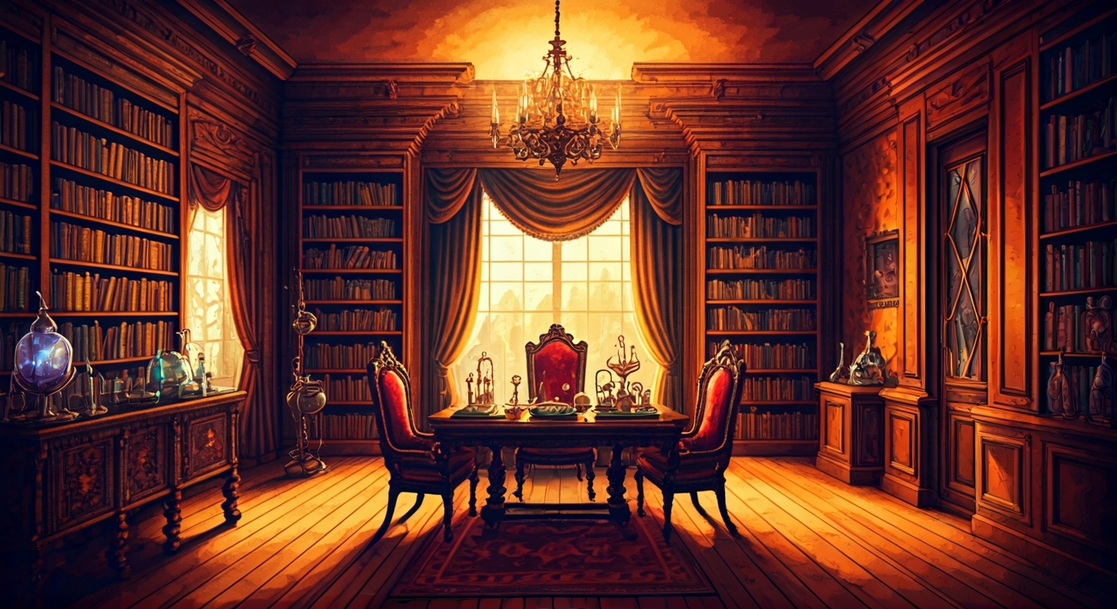 You find yourself in an elegant study filled with arcane artifacts and vintage furnishings, where the imposingly tall and impeccably dressed magician is mixing drinks while discussing an urgent magical matter. The air crackles with possibility as he explains that someone or something has been targeting magicians, and you may be next. His casual demeanor barely masks his concern for your safety as he proposes a solution that requires your trust and cooperation.