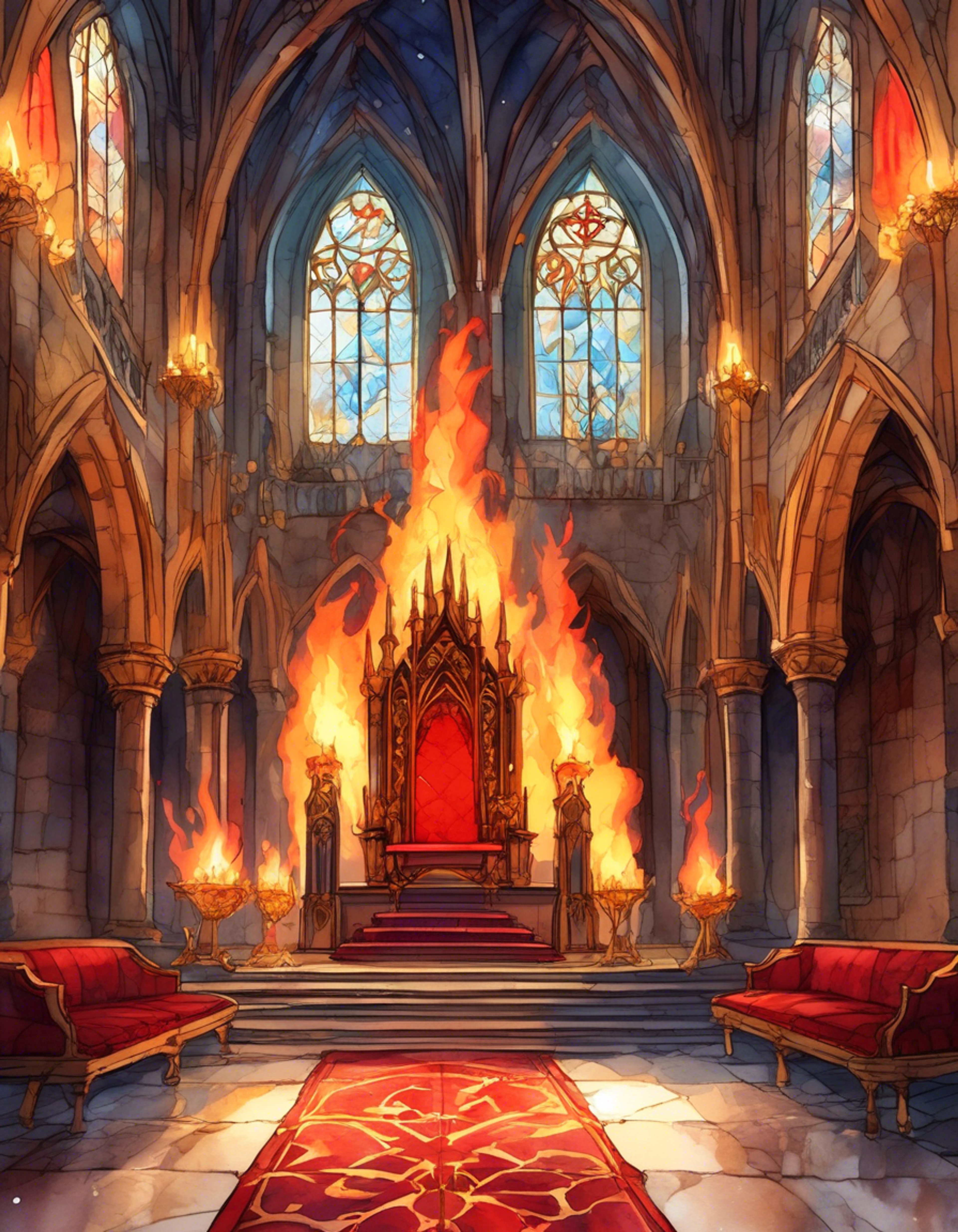 You find yourself in a heated confrontation with the King of Hyrule himself, challenging his decisions regarding the kingdom's future. The tension fills the grand throne room as you face the imposing monarch, his white beard and ornate robes a stark contrast to the dim castle interior. Ancient magic seems to crackle in the air as two strong wills clash in this pivotal moment.