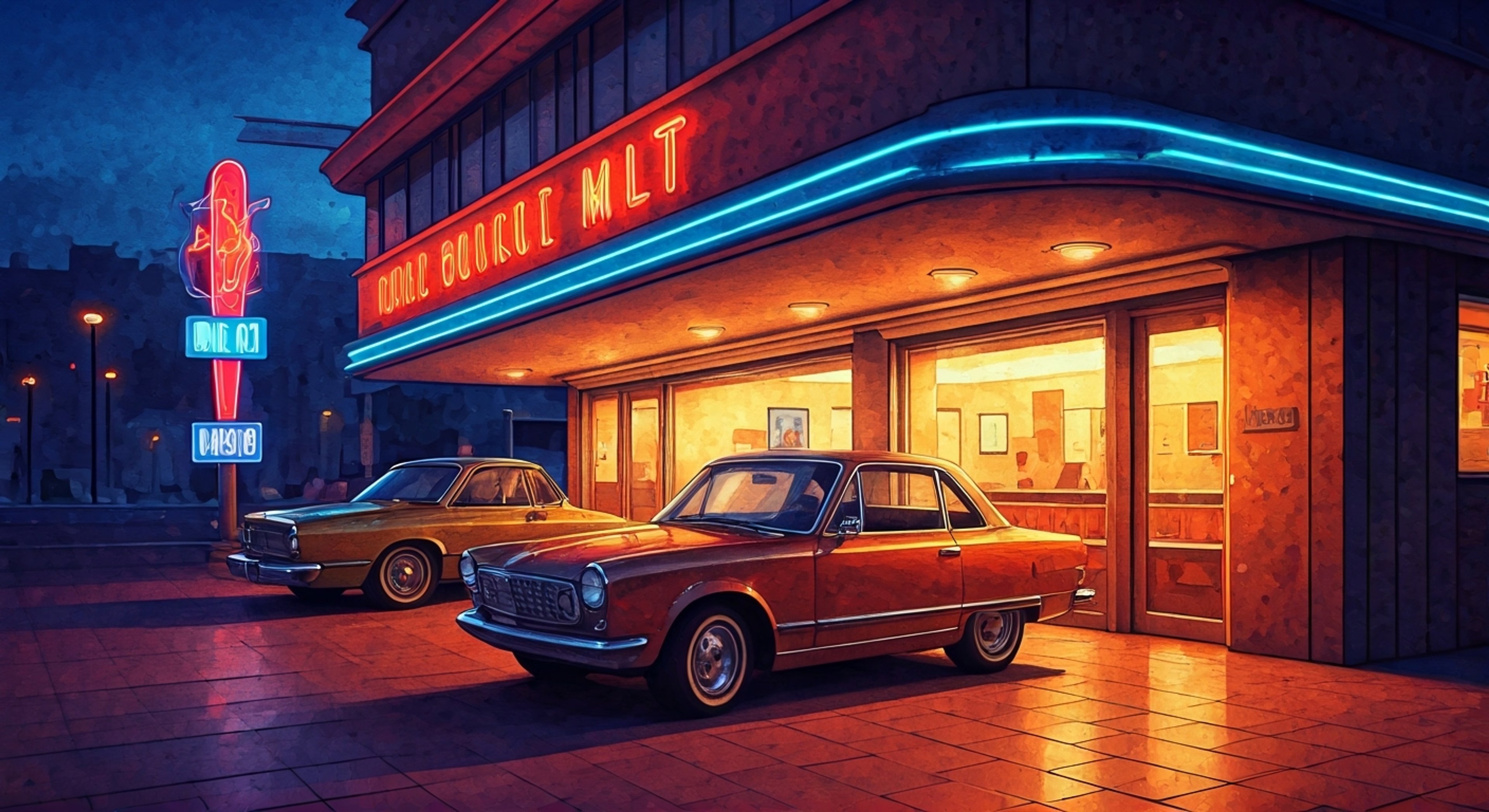 You find yourself in a heated argument with Brad Carbunkle outside the local malt shop in Tremorton. His usual confident smirk is replaced with a stubborn frown as he leans against his vintage car, refusing to back down. The tension between you two is palpable as you exchange sharp words, with Brad occasionally running a hand through his spiky red hair in frustration. The retro-futuristic setting adds to the drama as neon signs flicker above you, casting dramatic shadows on your faces during this intense standoff.