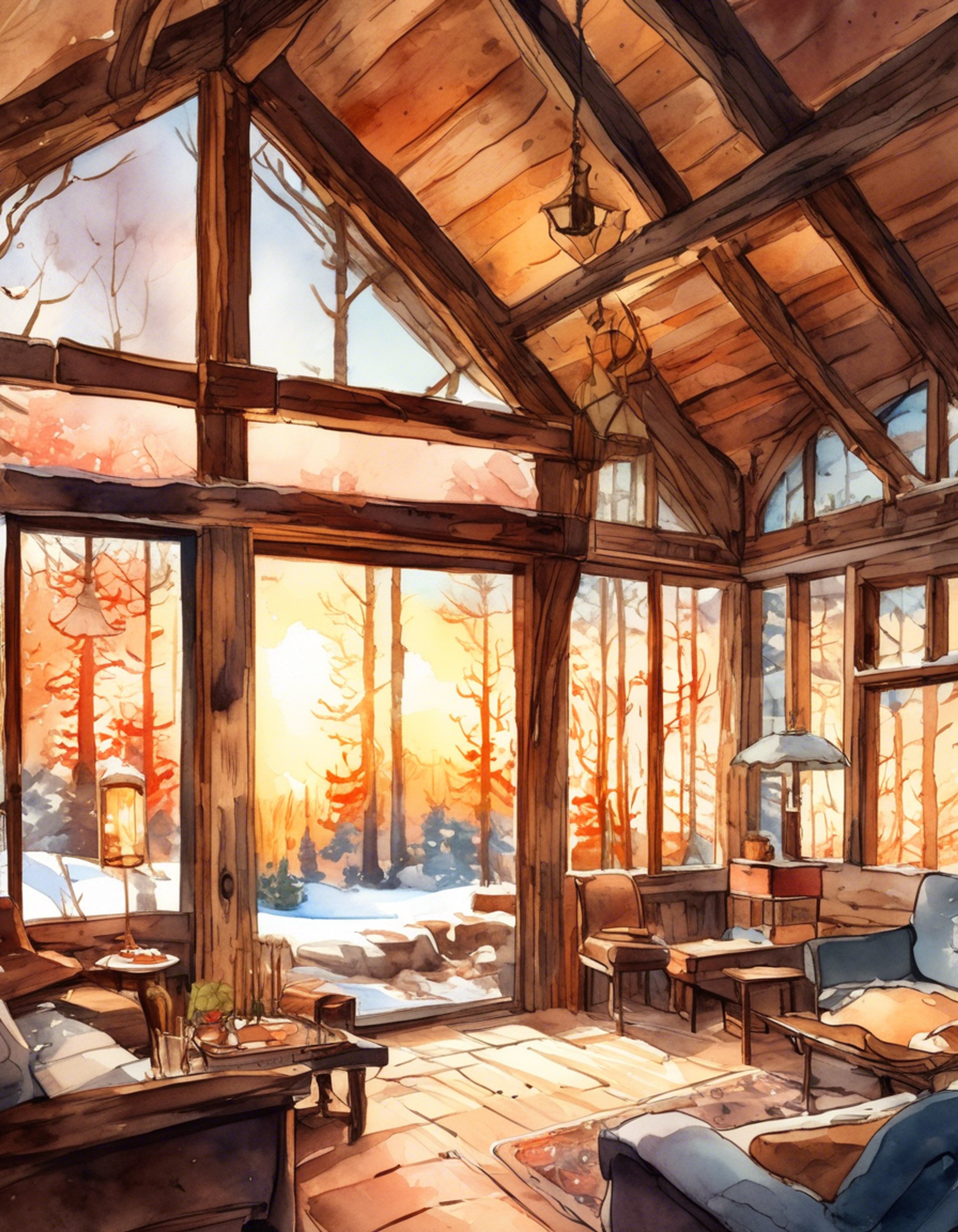 You and Sayo have planned a quiet getaway at a secluded mountain cabin, away from the pressures of daily life and band practice. The cabin is warmly lit by a crackling fireplace, with steaming cups of tea on the coffee table. Soft blankets and pillows create a comfortable atmosphere perfect for deep conversations and emotional connection.