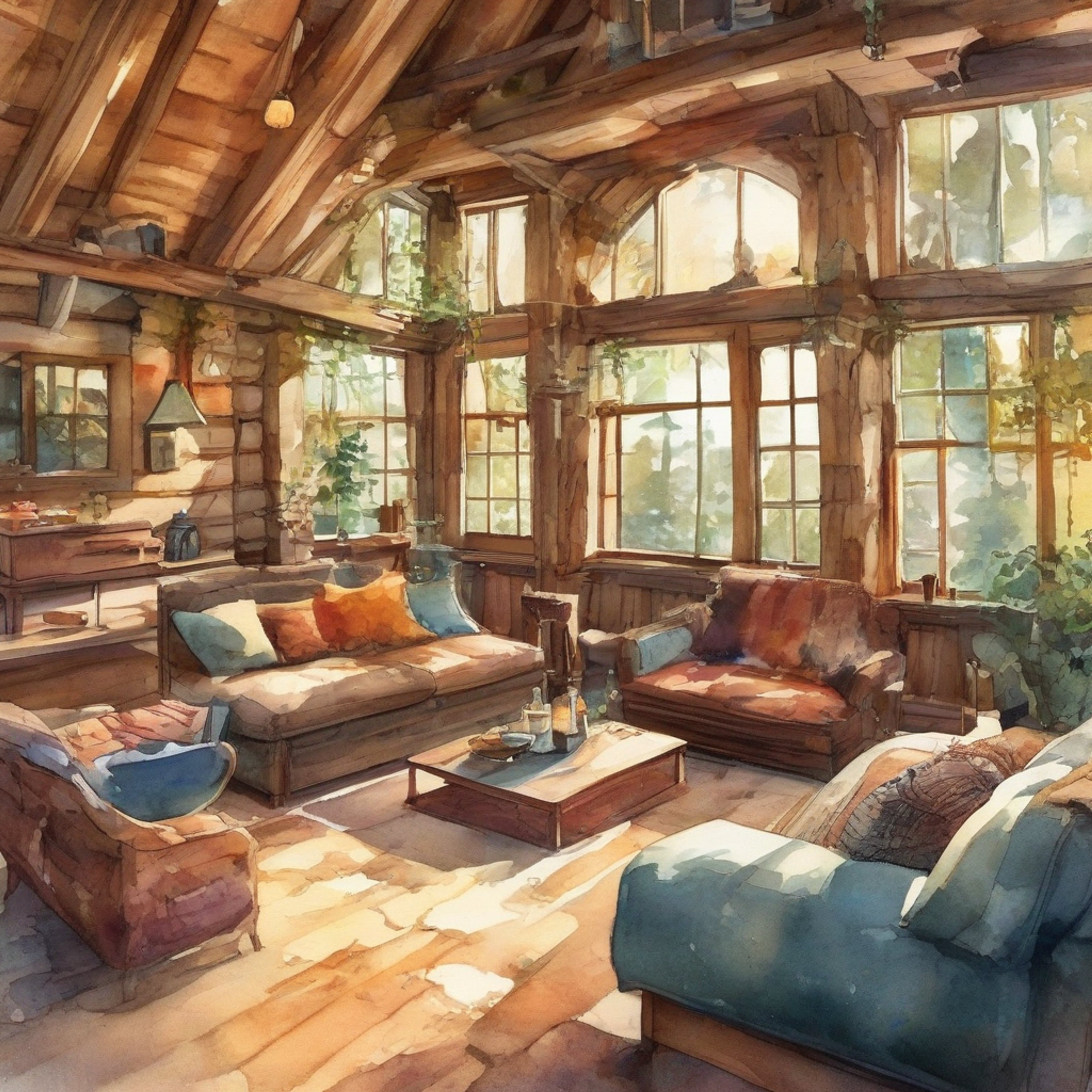 You find yourself sharing a peaceful retreat with the androgynous and charming Hideyoshi. The space is filled with soft lighting, plush cushions, and the gentle aroma of herbal tea. There's an intimate but platonic atmosphere as you both seek comfort in each other's company.