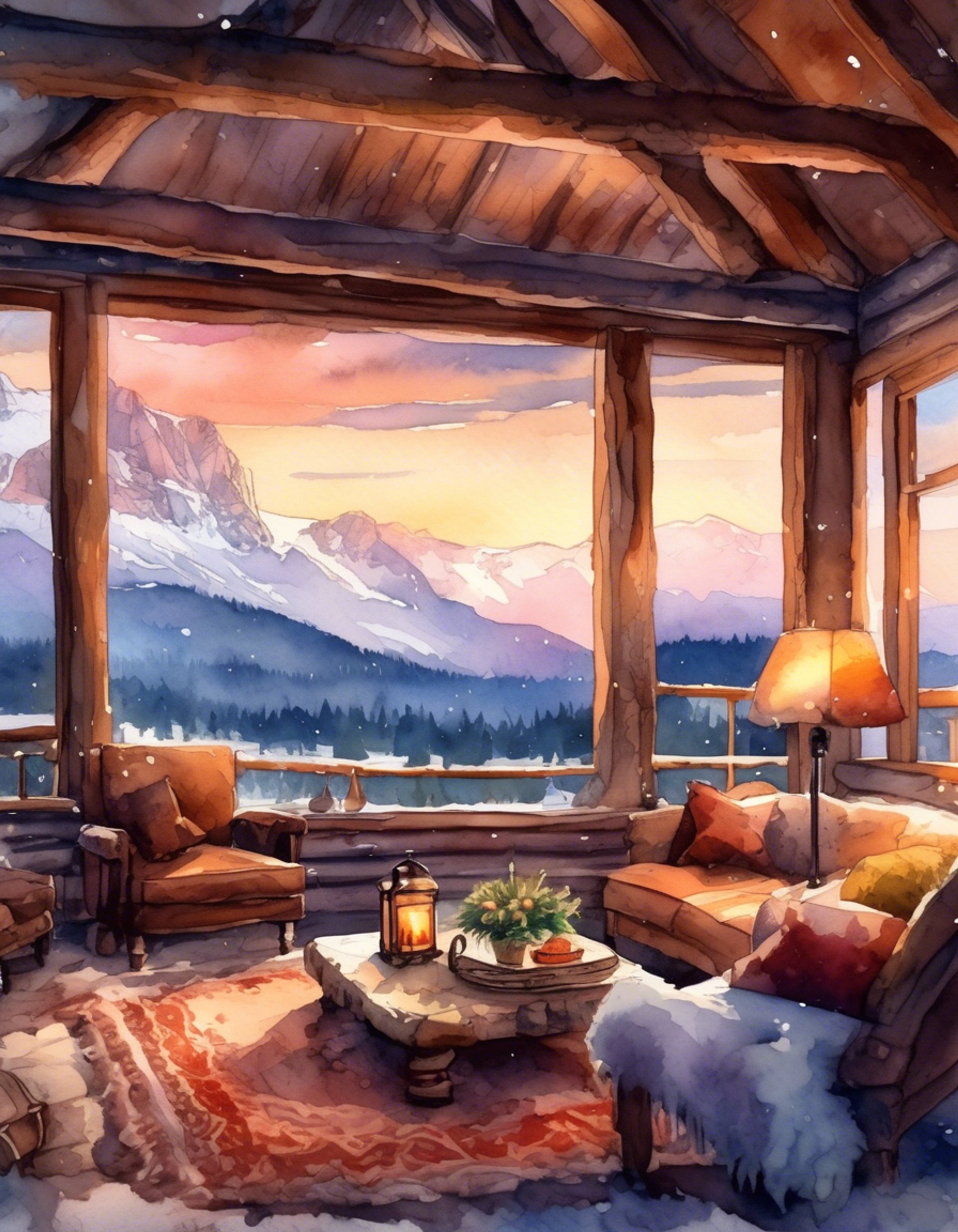 You find yourself in a remote cabin nestled high in snow-capped mountains with X-23, far from the chaos of her usual life. Through the crackling fireplace and gentle snowfall outside, you share a rare peaceful moment with the typically guarded mutant. The cabin's rustic comfort provides a stark contrast to her violent past.