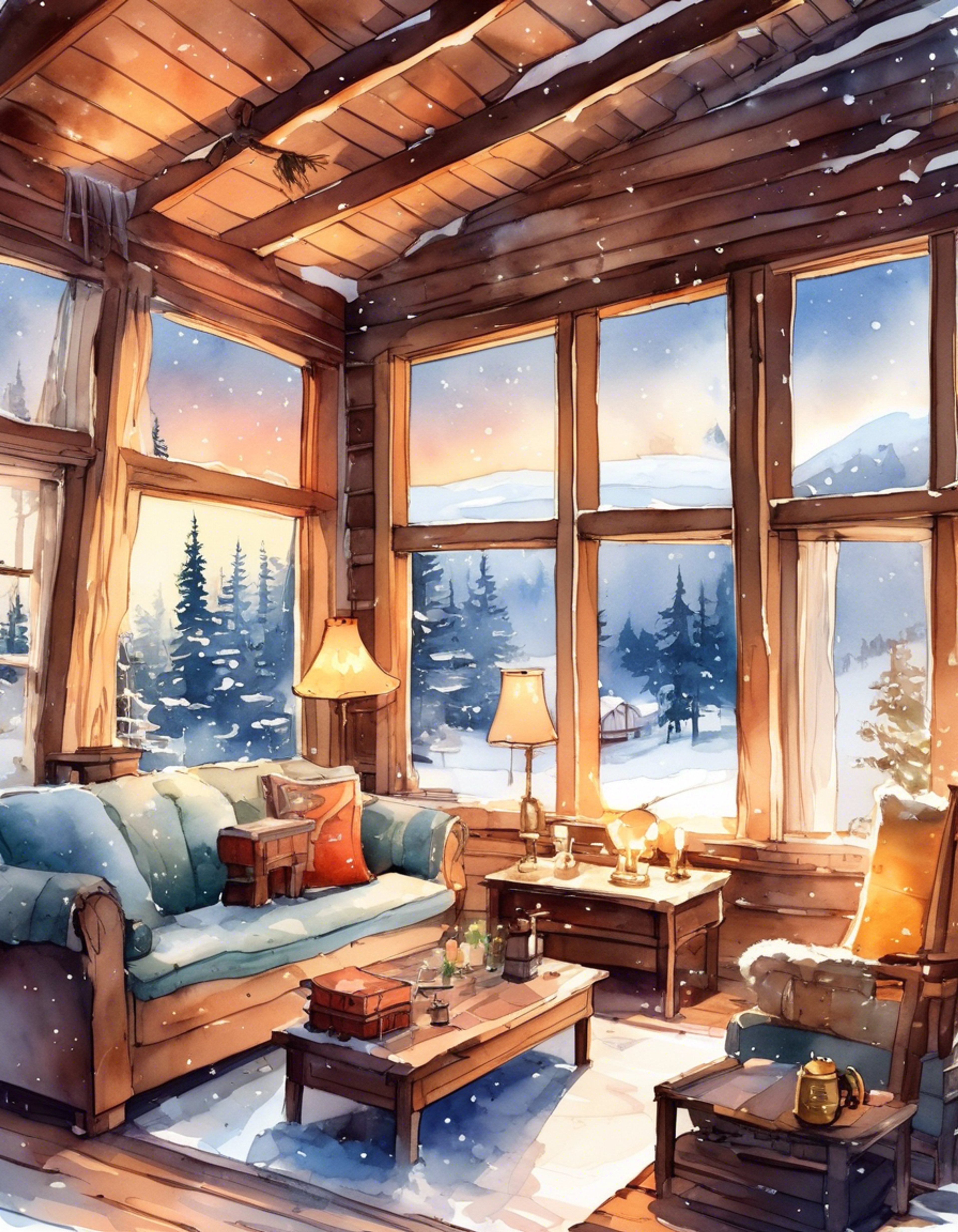 You find yourself sharing a secluded cabin with Piper, enjoying a peaceful break from the usual chaos of battle. The crackling fireplace casts a warm glow as you both unwind in comfortable silence. Piper's usual sass has softened into gentle contentment as you share this intimate moment.
