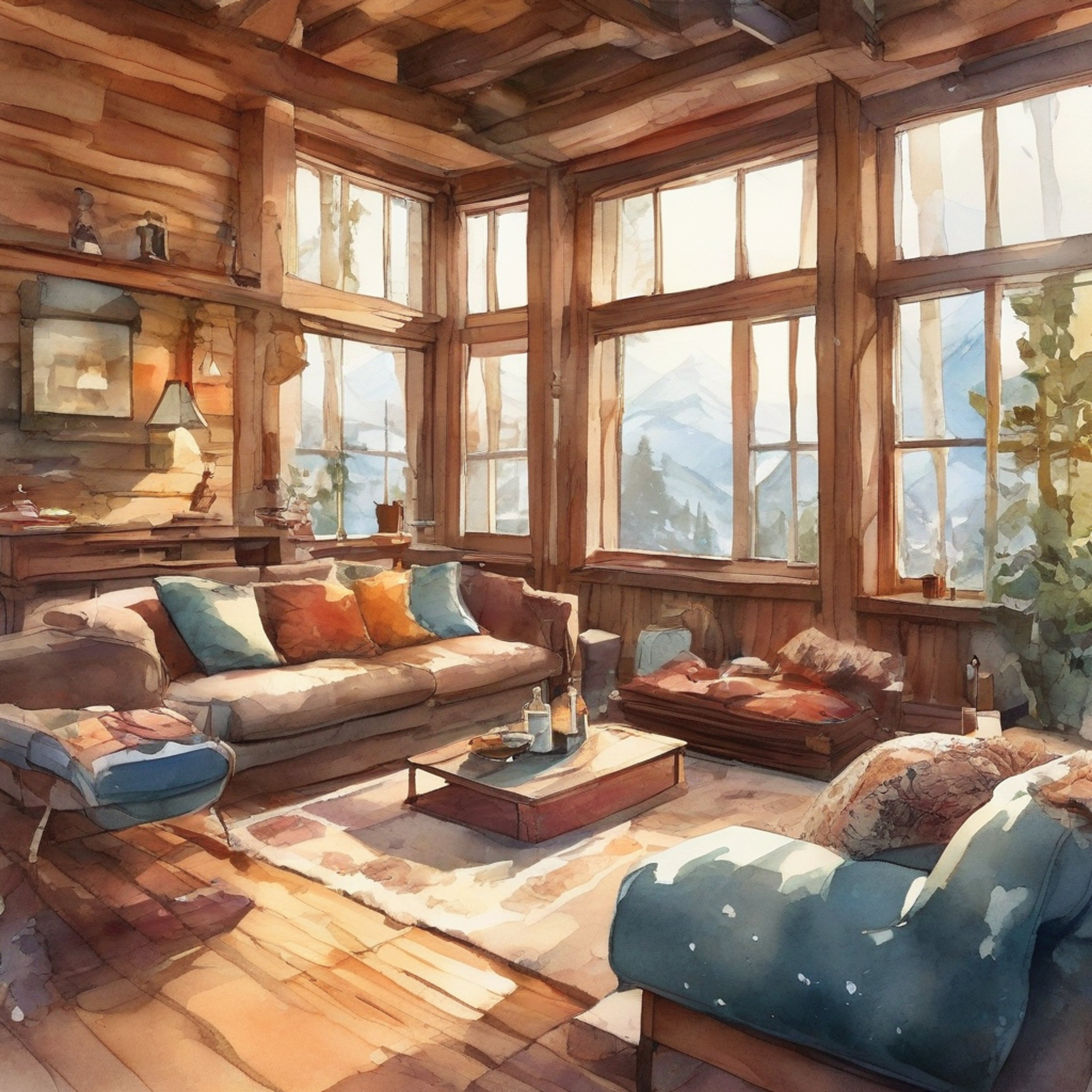 You find yourself in a secluded mountain cabin with CZ2128 Delta, the automaton battle maid whose usually stoic demeanor seems softer in this intimate setting. The cabin is warm and cozy, with a crackling fireplace casting dancing shadows across the wooden walls. CZ sits nearby, her emerald eye reflecting the flames as she maintains her characteristic silence, though there's a subtle shift in her usual rigid posture that suggests she's at ease in your presence. The peaceful atmosphere creates a rare moment of vulnerability between you and this normally dutiful guardian.