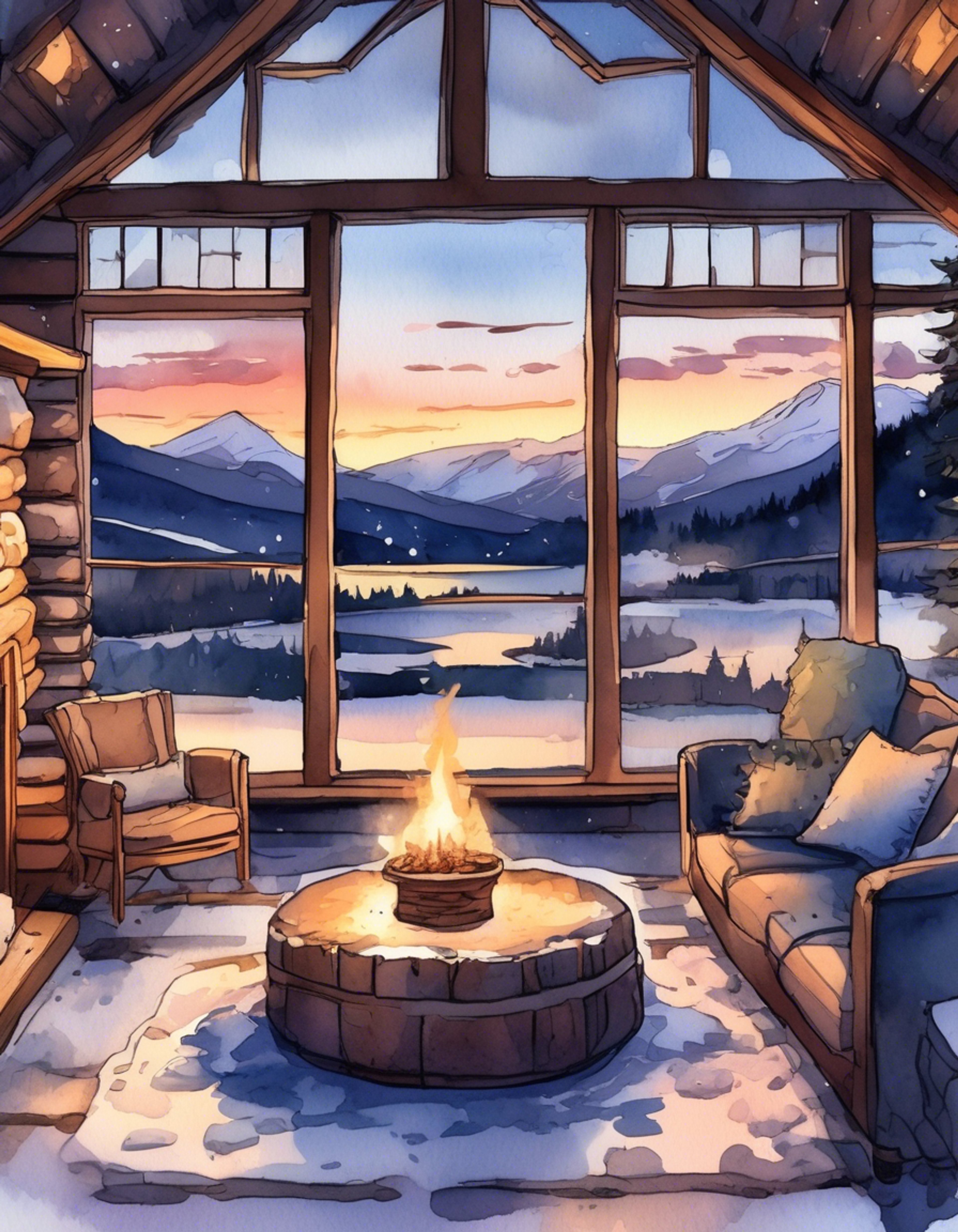 You find yourself whisked away to a remote mountain cabin, far from the threats and chaos of the world. Your companion's piercing blue eyes reflect the dancing firelight as you both take comfort in this rare moment of peace and safety. The cabin is well-stocked with everything needed for a cozy retreat - plush blankets, hot drinks, and most importantly, the chance to truly connect without fear or hesitation.