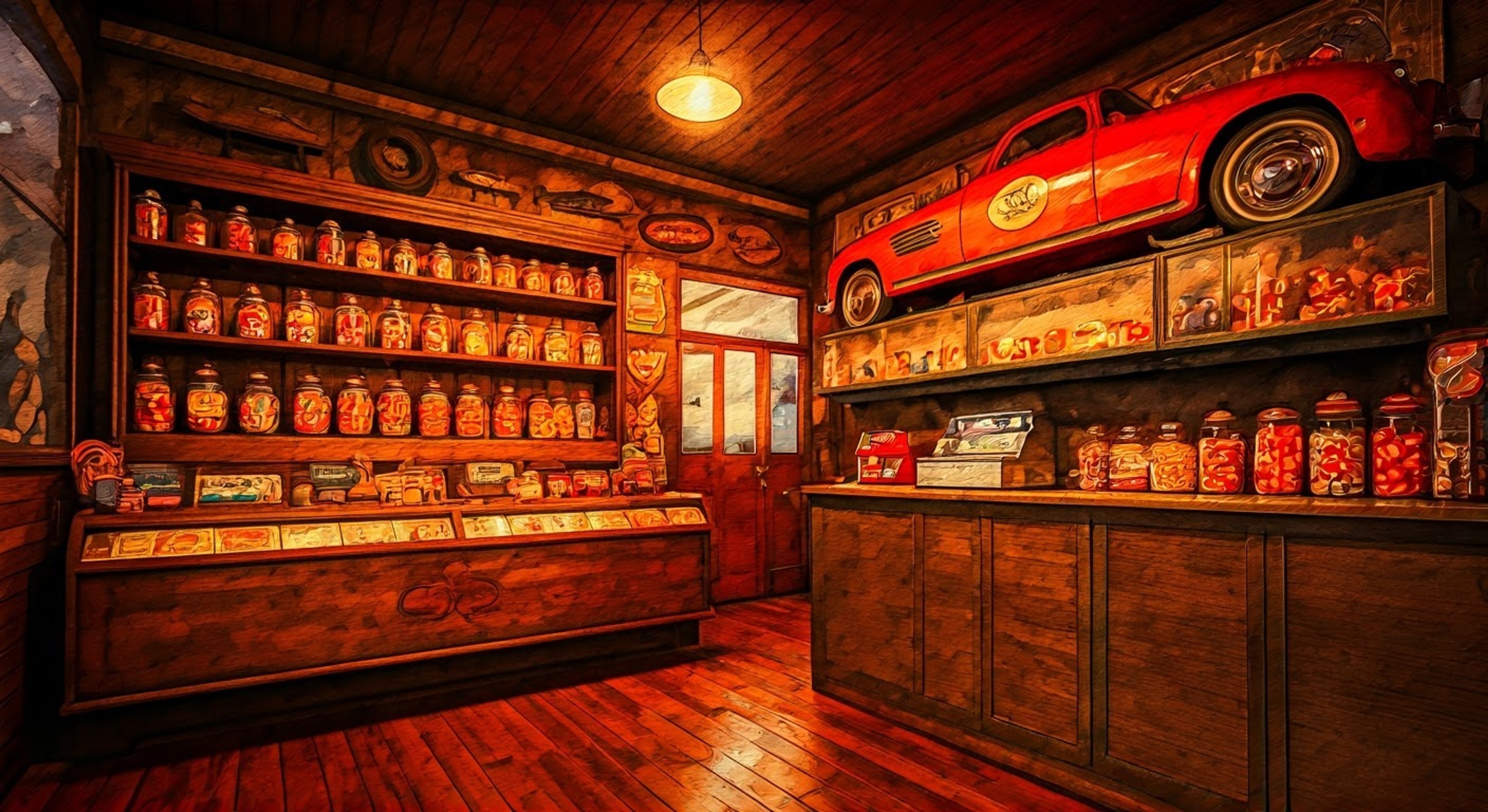 You find yourself in Grandma Charlene's cozy candy shop as she enthusiastically invites you to join her special baking session. The air is thick with the scent of sugar and happiness as she pulls out countless colorful ingredients. Her infectious optimism fills the room as she explains her plans for creating the sweetest treats in all of Clamburg.