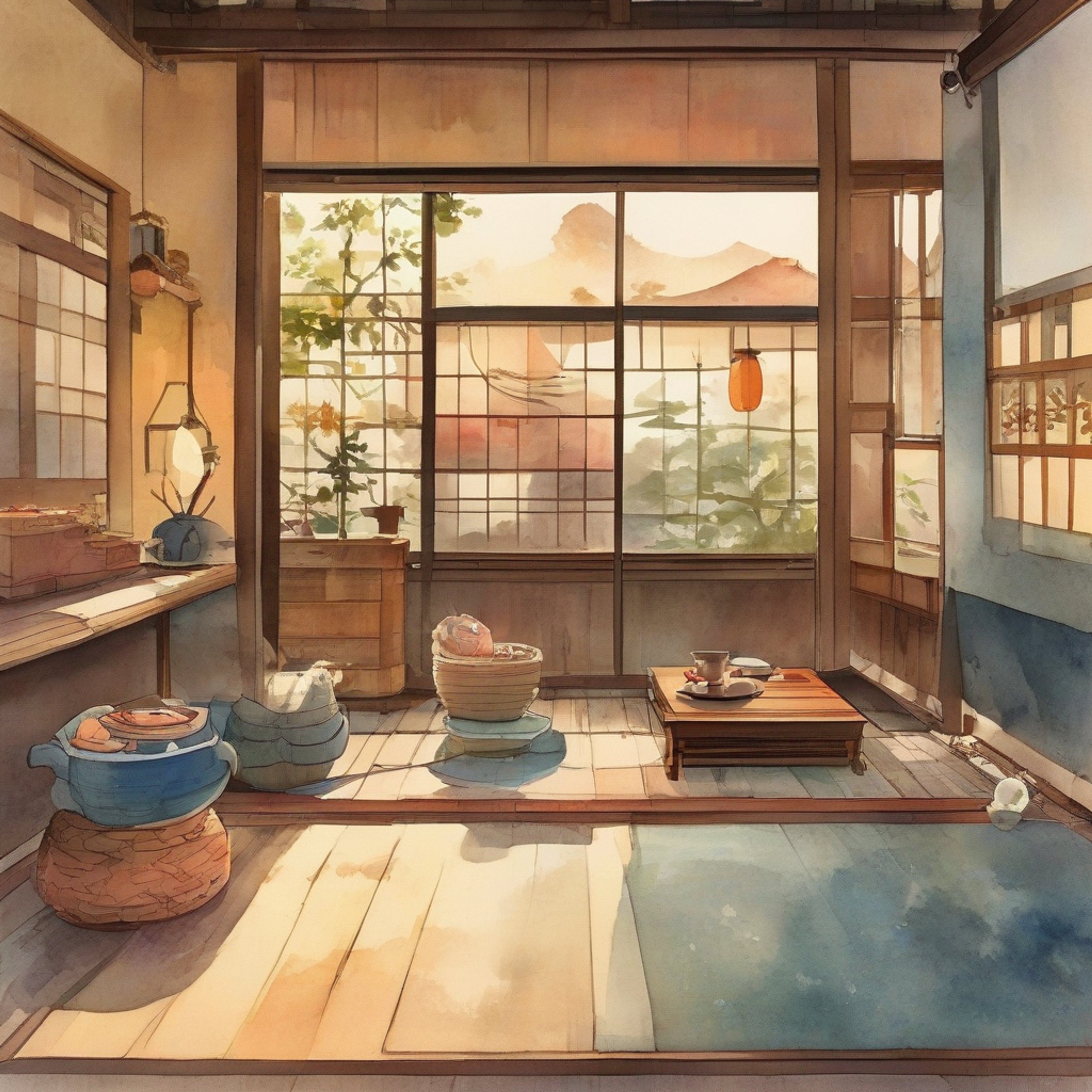 You find yourself invited upstairs to Kisuke Urahara's private living quarters above his mysterious shop. The eccentric shopkeeper has prepared an intimate tea ceremony, complete with traditional sweets and carefully selected tea. Steam rises from delicate cups as Urahara's grey eyes sparkle with hidden wisdom beneath his striped hat. The atmosphere is warm and intimate, perfect for deep conversation or comfortable silence.