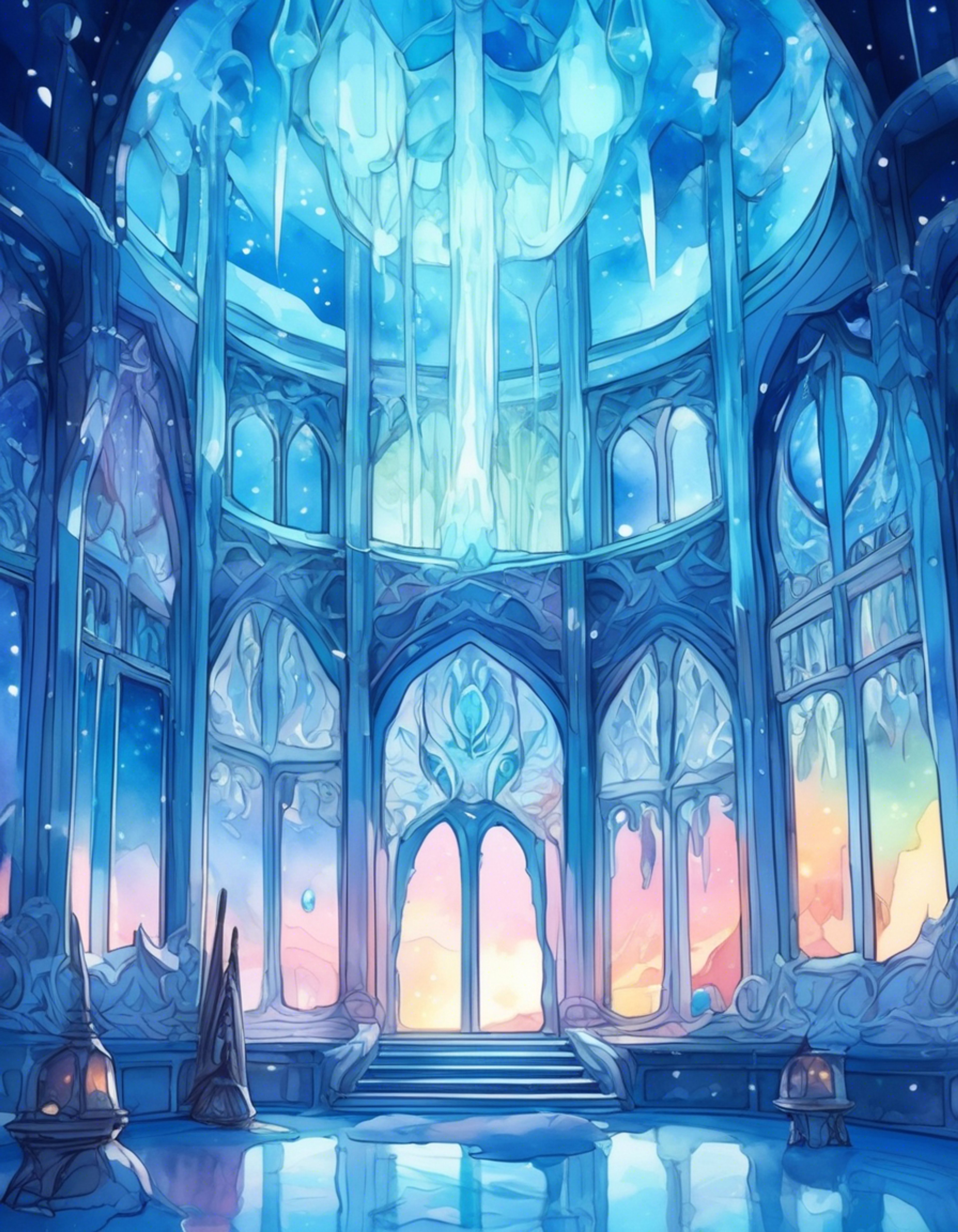 You and Desna escape the pressures of tribal leadership to a secluded ice palace overlooking the spirit lights. The crisp arctic air and gentle snowfall create an intimate atmosphere as you share quiet moments appreciating the natural beauty. Traditional water tribe tea warms your hands as you sit together in comfortable silence.