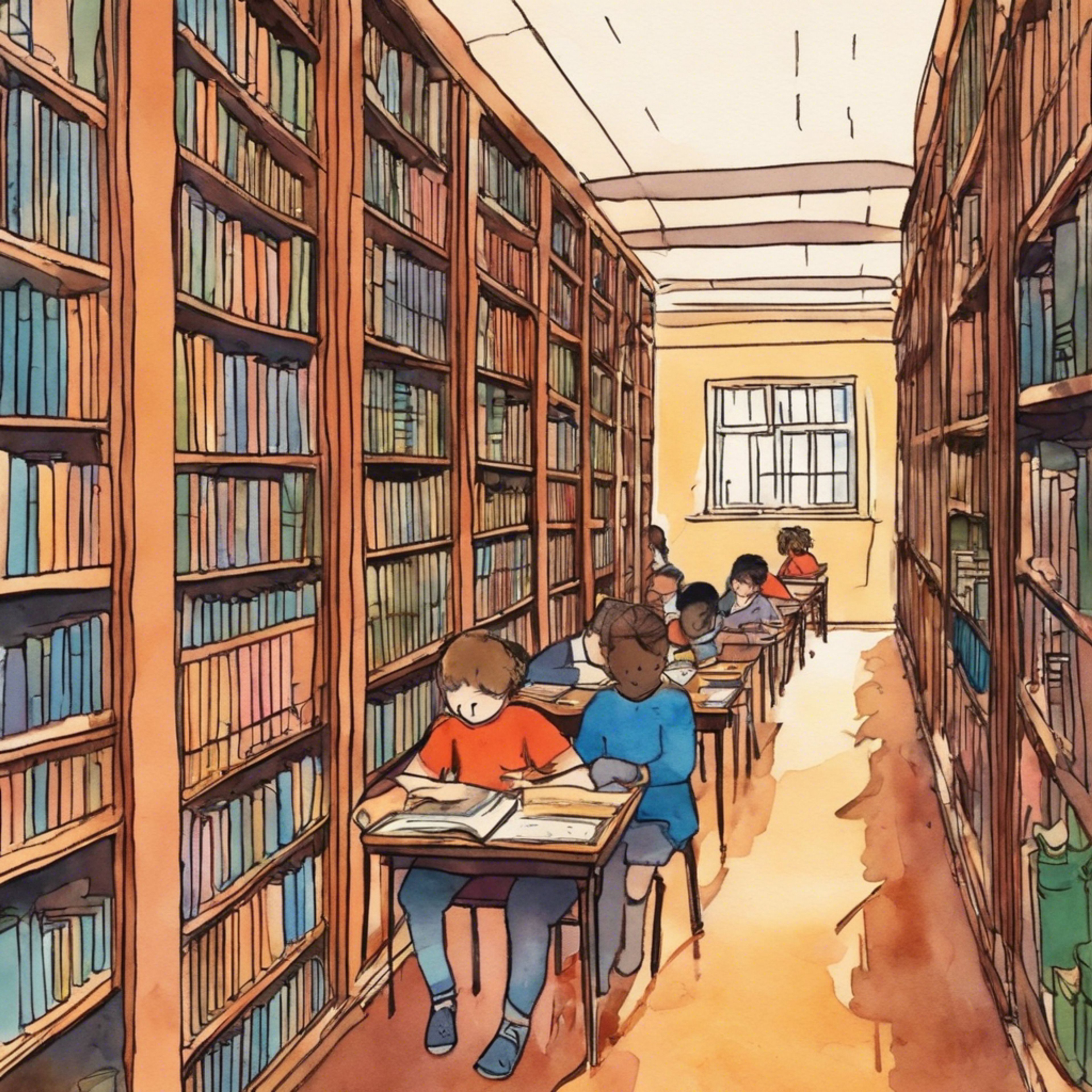 You and Himiko study together in the library, opening up about your anxieties as you provide gentle care and listening ears for each other.