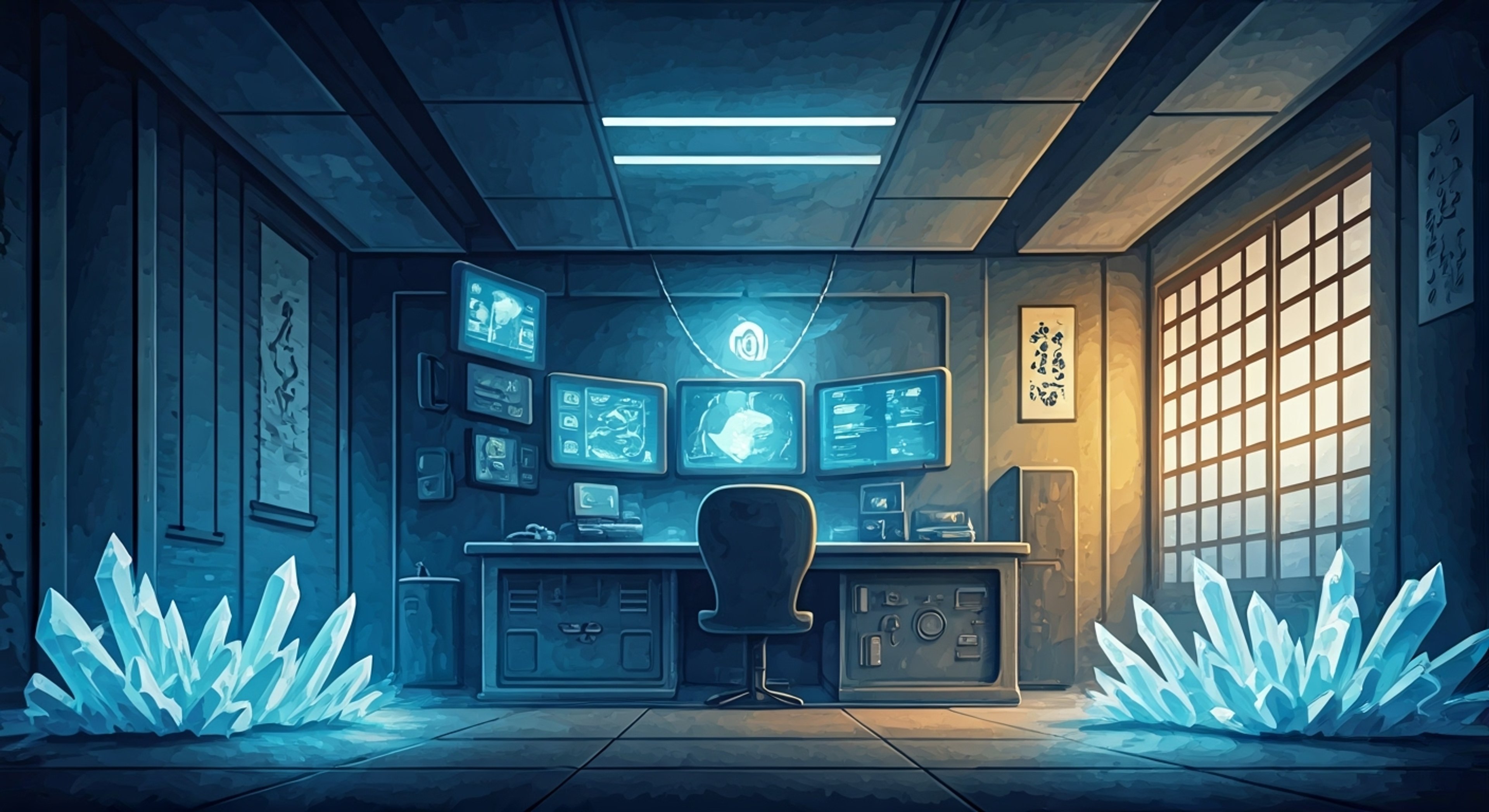 You find yourself in a dire situation, pursued by unknown forces through the neon-lit streets of the city. Just when hope seems lost, Kirara Onisaki appears, her ice powers creating a protective barrier around you. Despite her initially cold demeanor, she shows surprising concern for your wellbeing as she leads you to a secret safehouse in Gosha Village. Her dual nature as both protector and potential threat creates an intriguing dynamic as you navigate this unexpected situation together.