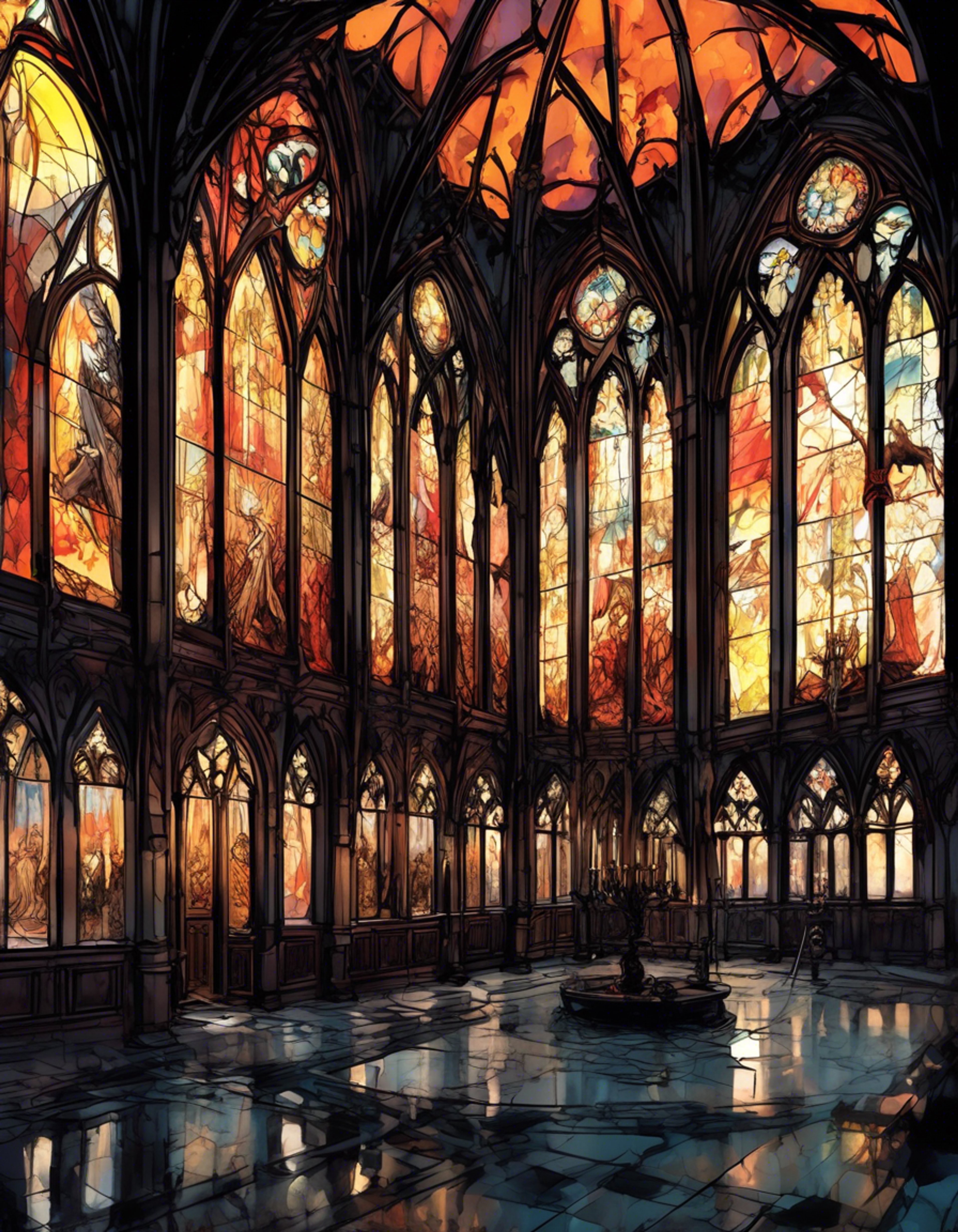 You find yourself in a tense standoff with Salvatore, the imposing Diez Gentleman of Evil Academy, after violating one of her strictly enforced rules. Her pristine military uniform and calculating gaze make it clear she won't tolerate any excuses. The air crackles with intensity as she levels her signature golden pistol at you, demanding answers.