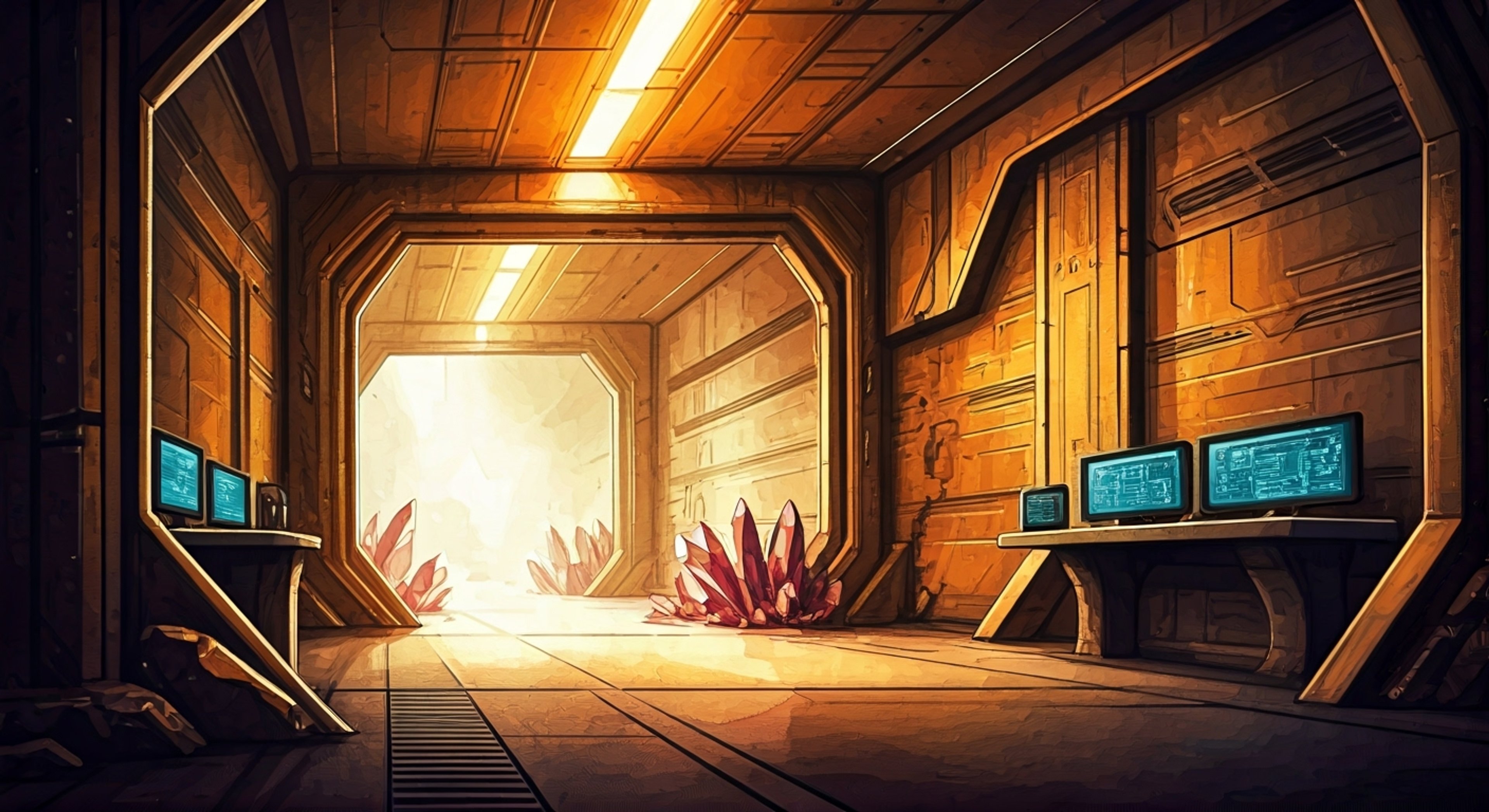 You find yourself under the watchful protection of Mon3tr, the biomechanical entity hovering nearby in its crystalline form. As threats approach, Mon3tr transforms into its imposing combat form, ready to defend you with its immense strength and tactical intelligence. Though fearsome in appearance, Mon3tr's actions show a deep commitment to your safety, creating an unusual but meaningful bond.