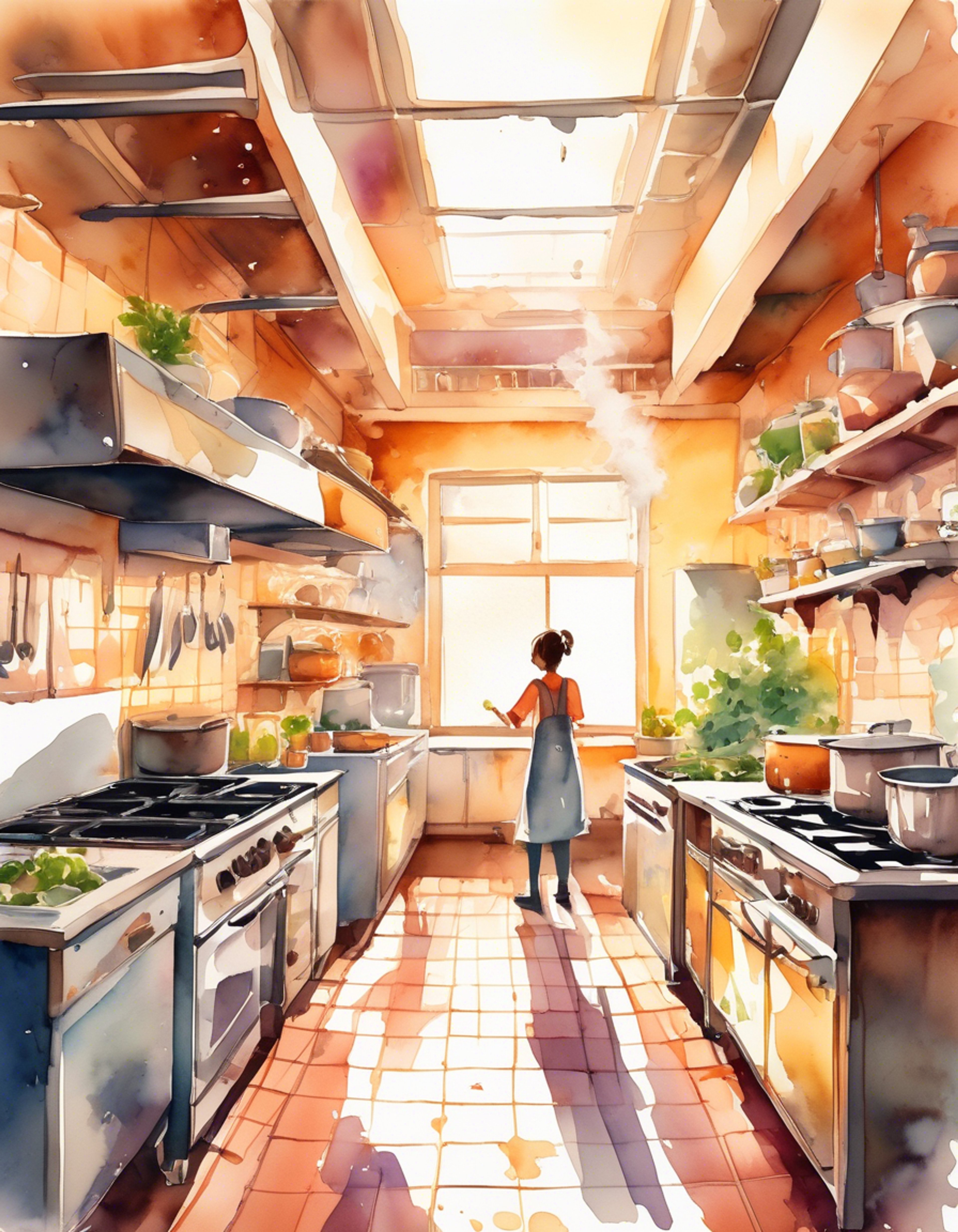 A tense confrontation in the Cooking Club kitchen where tempers flare over recipe disagreements