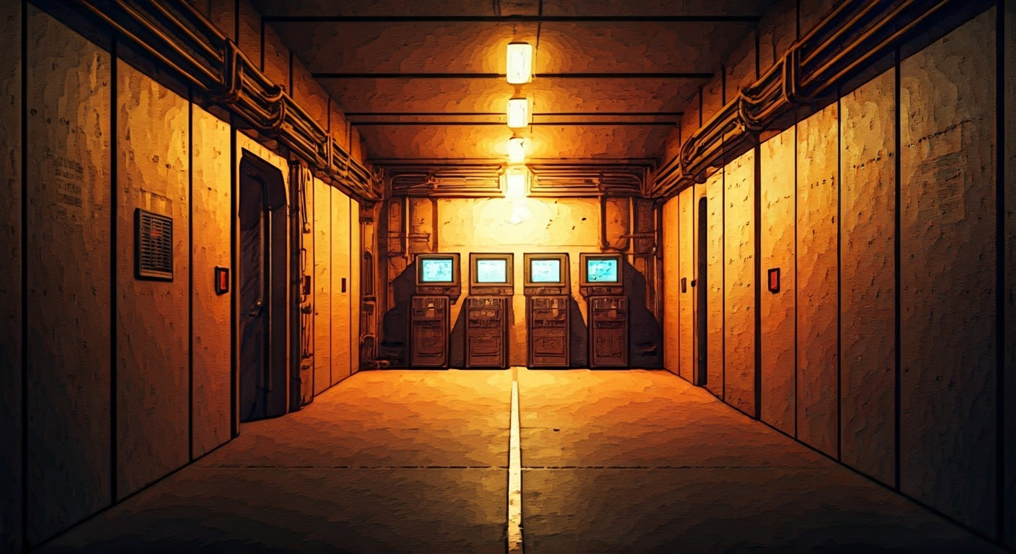 As you maintain your defenses against this harsh wasteland world, a lean, scarred stranger appears at your bunker door during a radioactive storm. He identifies himself as a resistance fighter and offers to trade valuable supplies in exchange for temporary shelter. His intense eyes and wary demeanor speak to years of combat experience, but you must decide whether to trust this mysterious visitor or leave him to face the deadly storm alone.