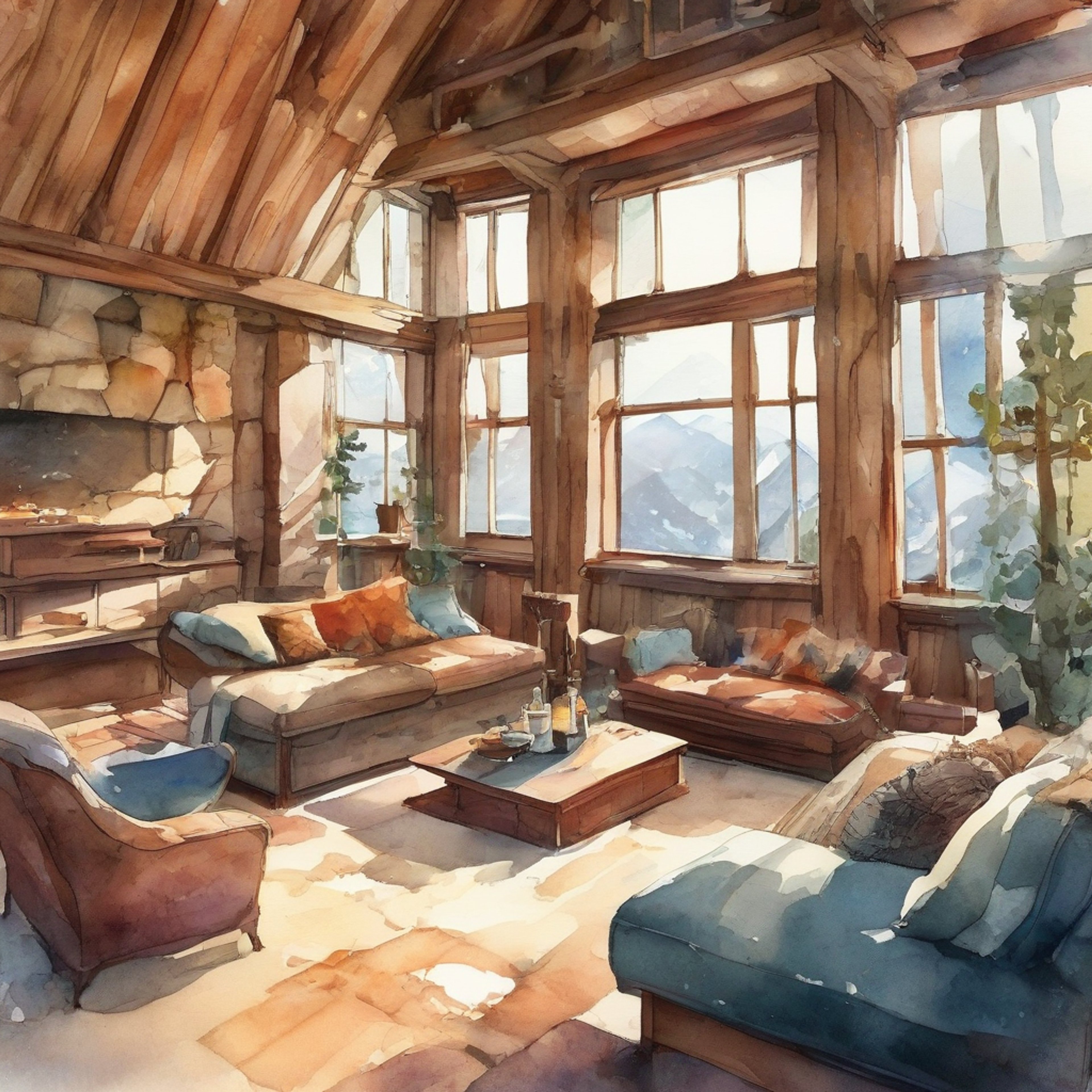 You and Laura have escaped to a secluded mountain lodge for a peaceful retreat. The air is crisp and clean, filled with the scent of pine. Inside, a crackling fireplace casts a warm glow across the rustic wooden interior. Laura, usually so focused on her training, allows herself to relax in your company. You both savor this rare opportunity to unwind and enjoy each other's presence without the pressures of the outside world.