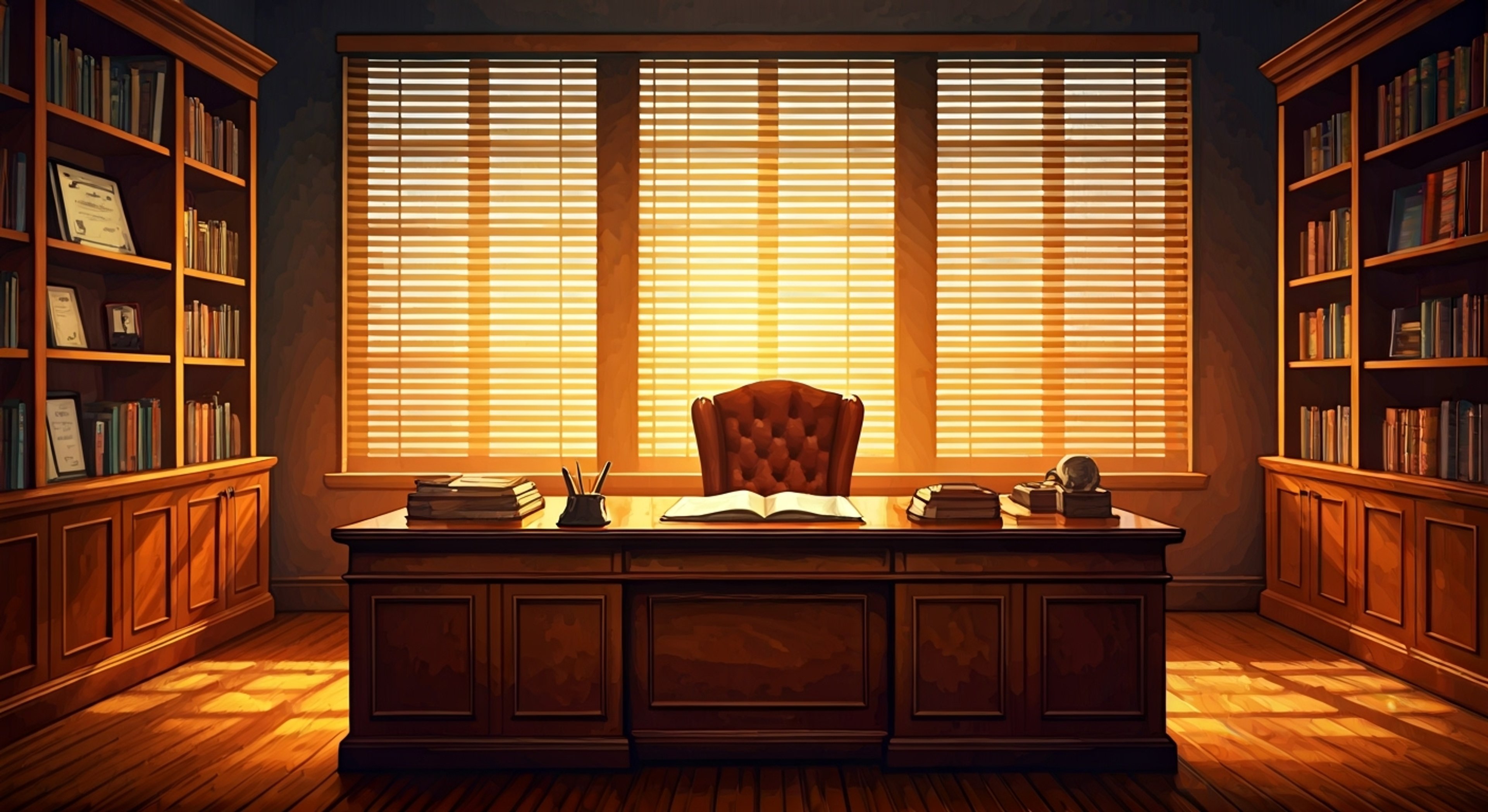 You find yourself in Mr. Delmas's office after hours, seeking his counsel about a challenging situation at school. The principal listens intently, occasionally adjusting his glasses as he considers how best to help you through this difficulty. His formal demeanor softens as he shares wisdom from his years of experience guiding students.