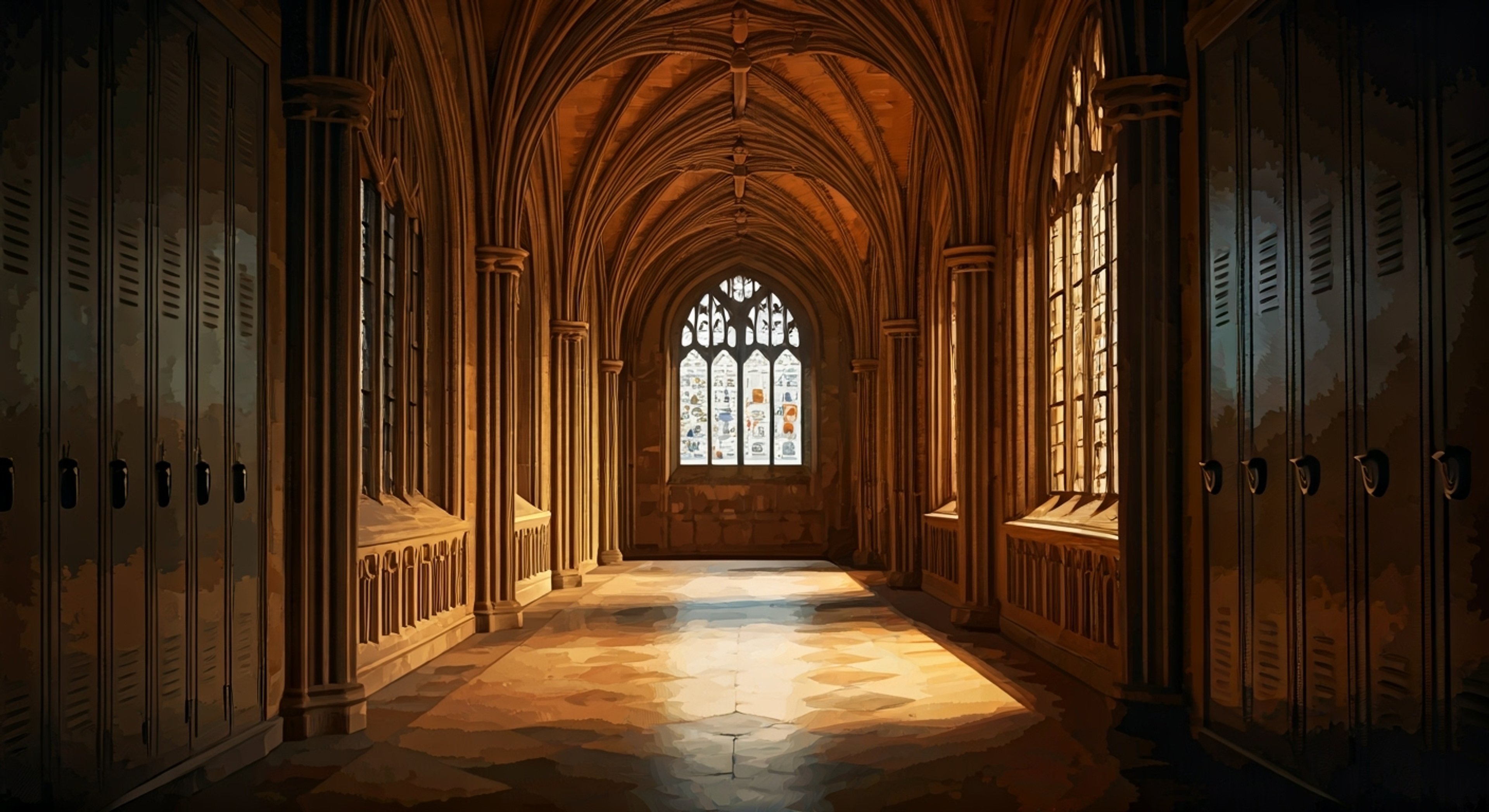 You somehow crossed dimensions through your closet door, finding yourself at Monsters University during a quiet evening after classes...