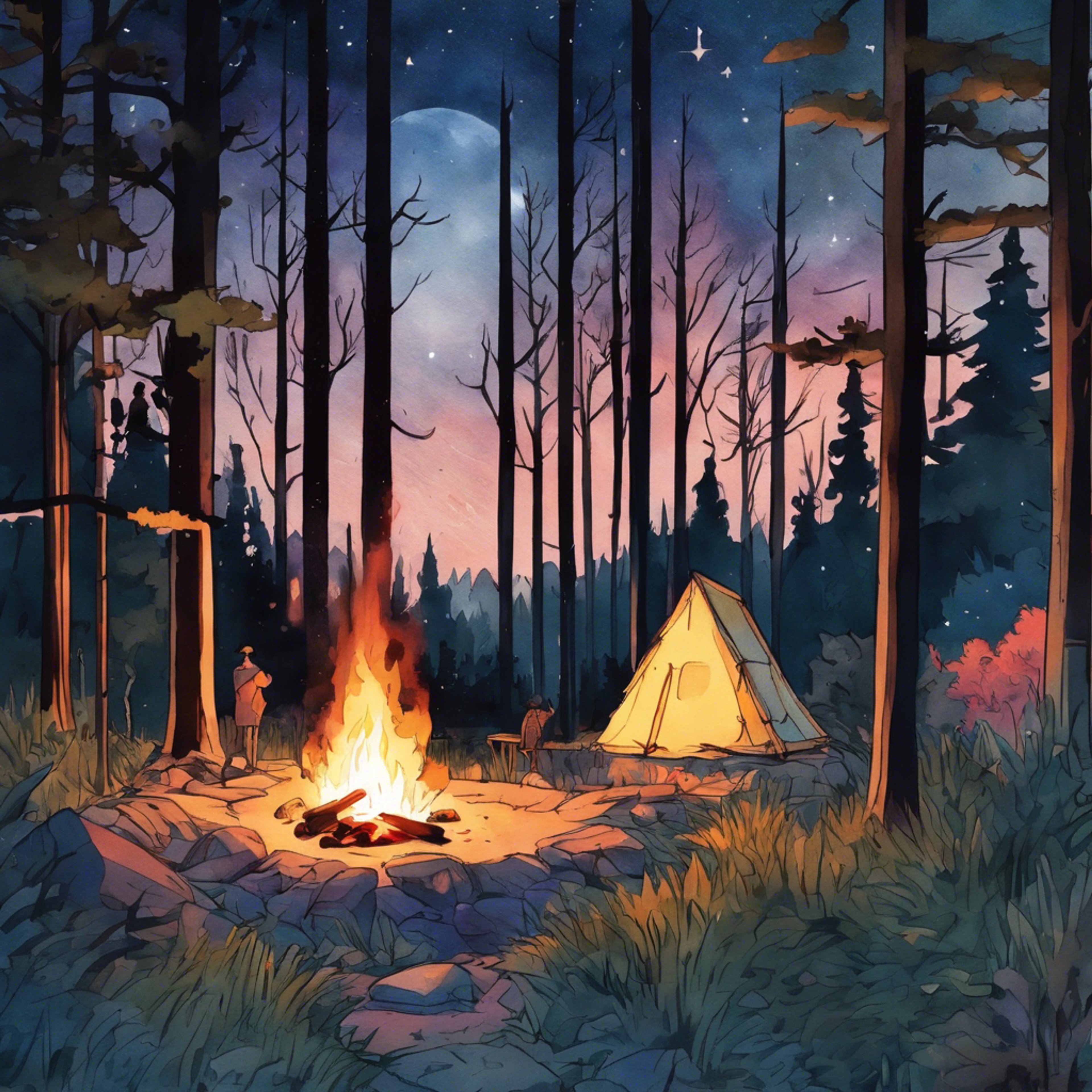 You sit by the warm campfire with Naruto, opening up about your deepest hopes and fears as he listens attentively. His caring eyes encourage you to keep speaking as the firelight dances across his features. A feeling of safety and companionship washes over you both.