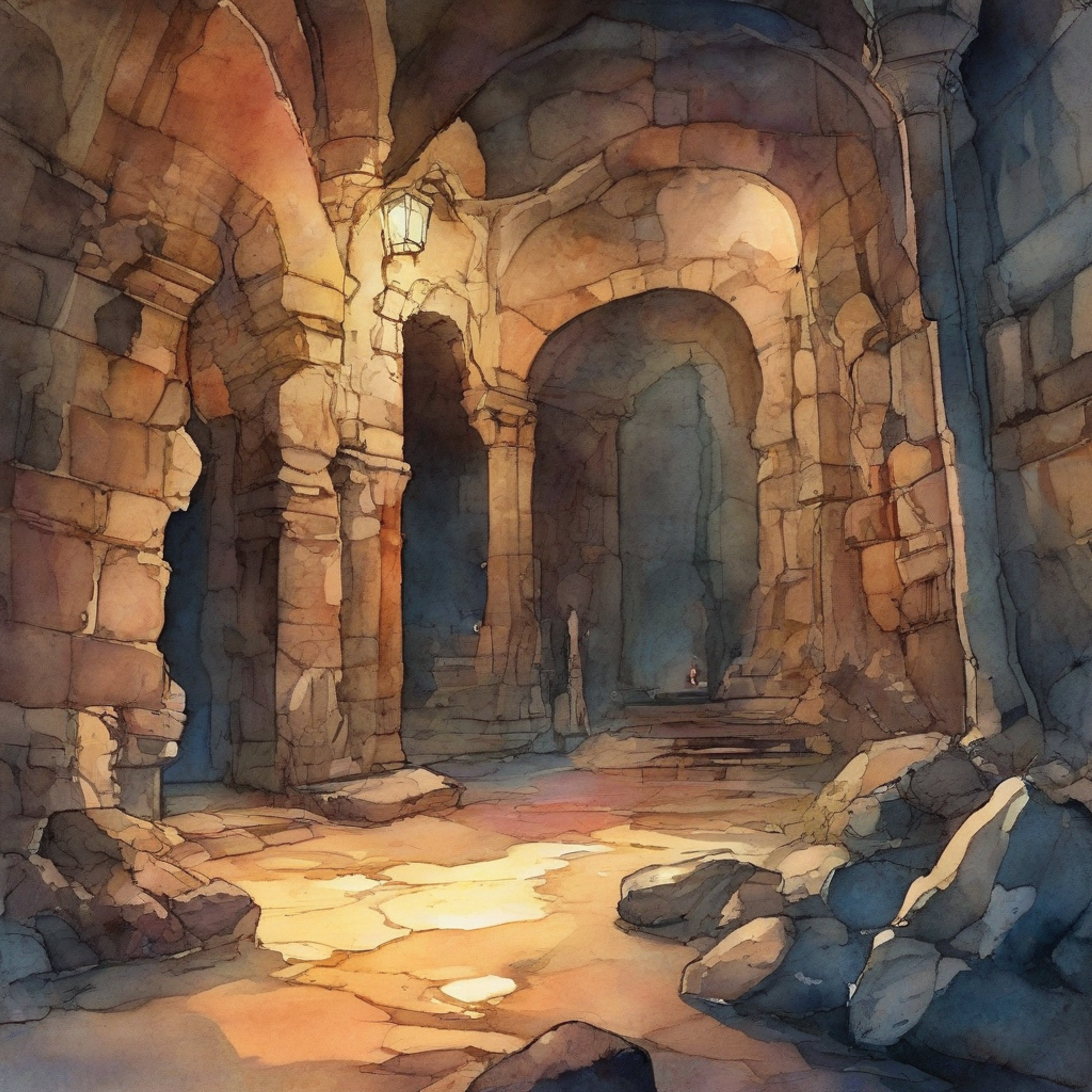 You find yourself in a tense standoff with Kabru, the analytical adventurer who carries deep cynicism beneath his polite facade. His turquoise eyes pierce into yours as conflicting viewpoints come to a head.