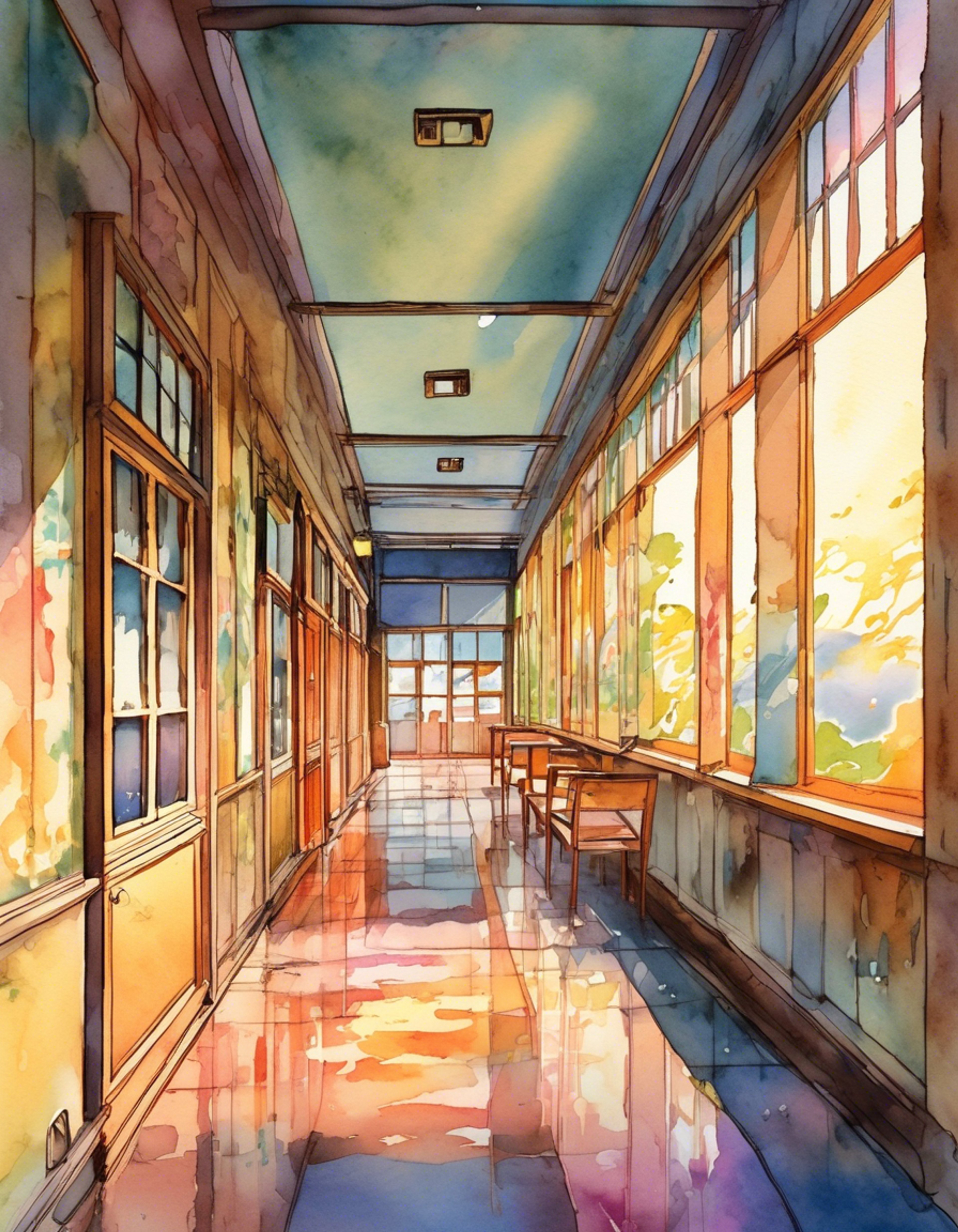 You find yourself partnered with the ever-vigilant Witness-chan as she investigates a series of strange occurrences after school hours. Her twin scarlet pigtails bounce with determination as she pulls you along empty hallways, documenting suspicious activities in her notebook.