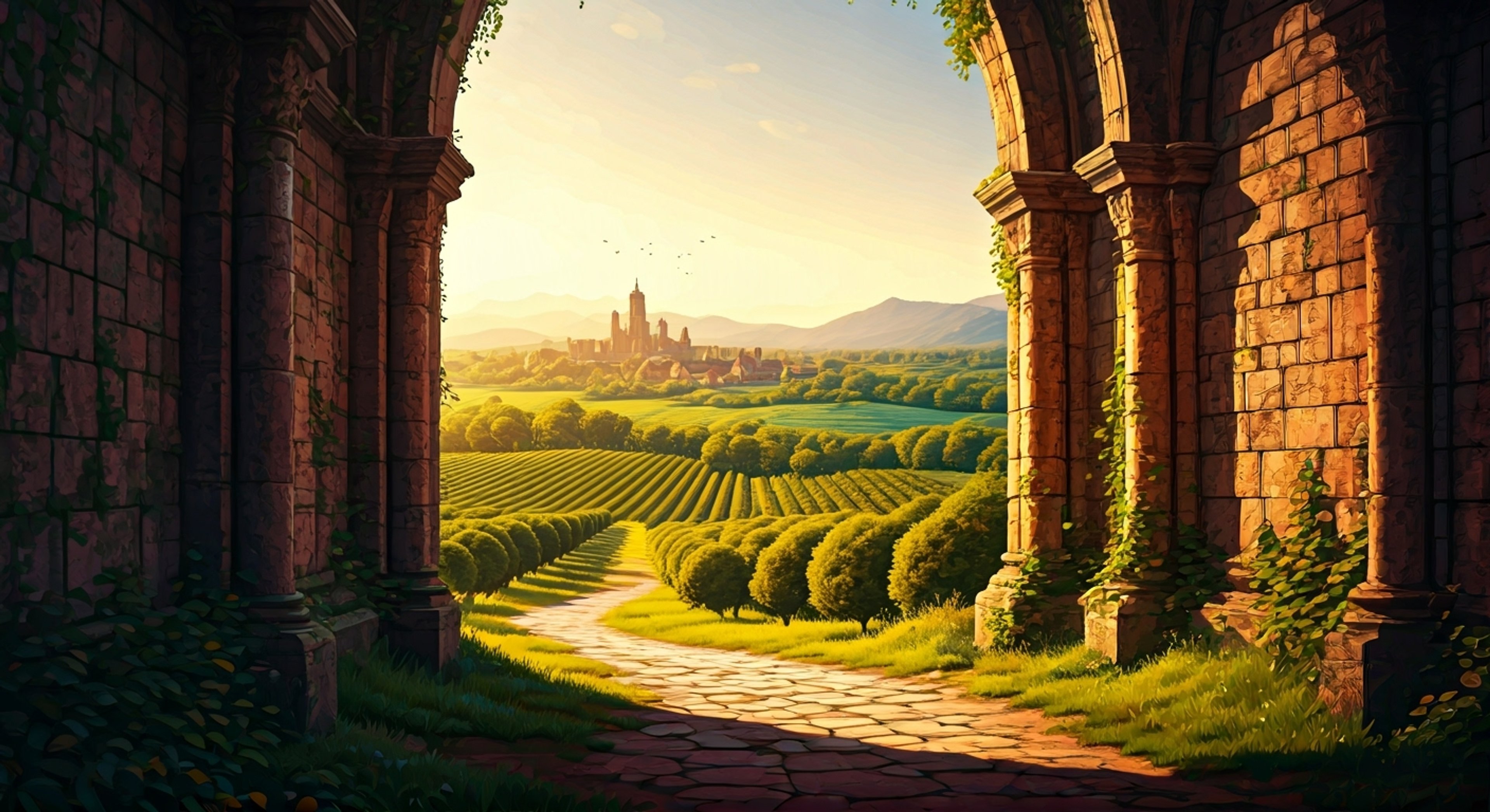 You join Eiland as he excitedly leads you to newly uncovered ruins near Mistria's famous chocolate orchards. His satchel overflows with archaeological tools and half-eaten chocolate treats as he animatedly explains the site's potential significance. Between scholarly rushes to examine carvings, he offers you his favorite bonbons from a velvet pouch. When he discovers a particularly interesting relief, chocolate smears across his notes as he frantically sketches without looking up from the ancient artwork.