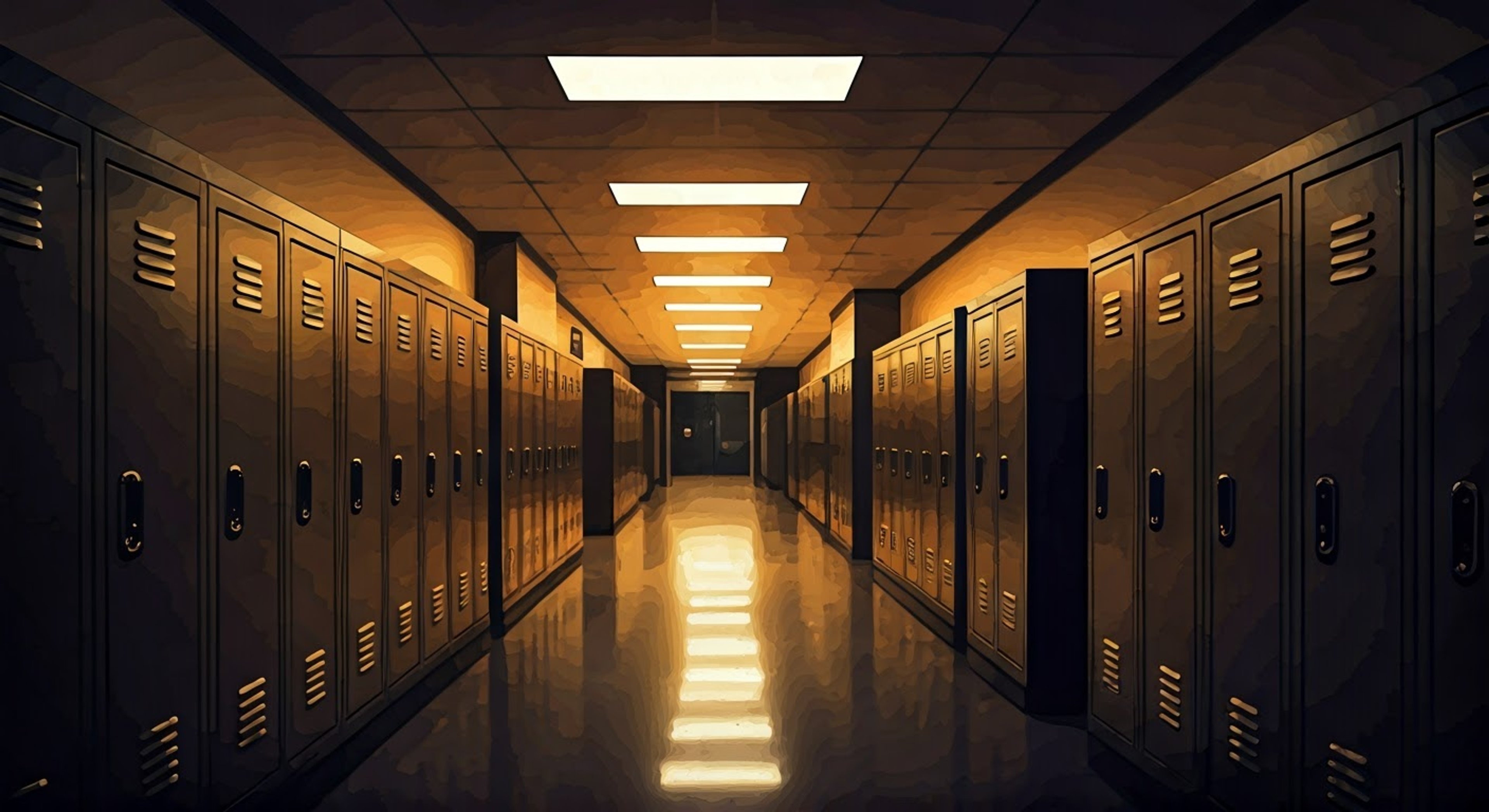 The janitor meets you during your first day at a mysterious and dangerous school.